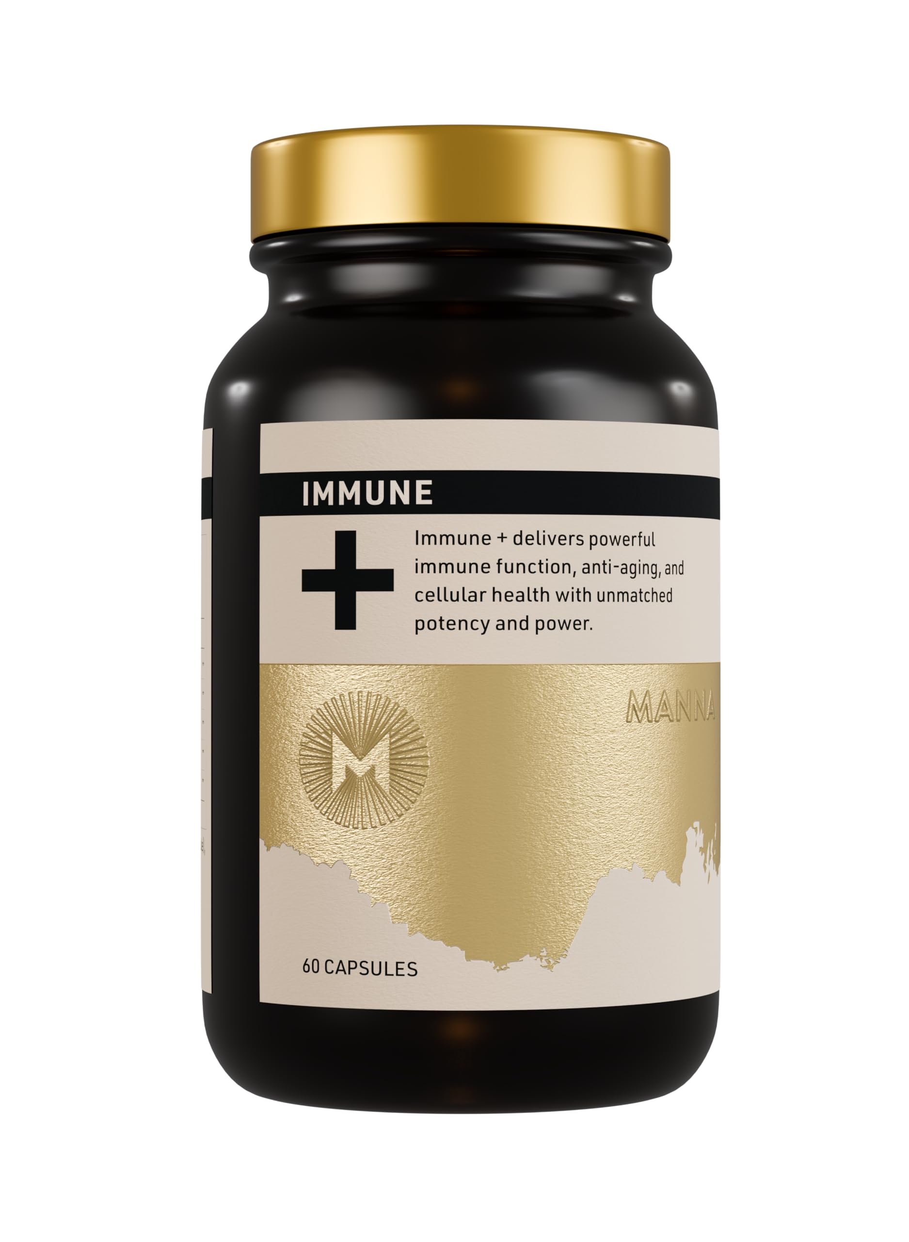 Manna Immune+ Capsules | 500mg Amla Extract & 500mg Rosehip Extract | Vitamin C Supplement for Immune Boost, Antioxidants, Heart Health, Digestion & Immune System Support | For Daily Use | 60 Count M Manna uk supplements