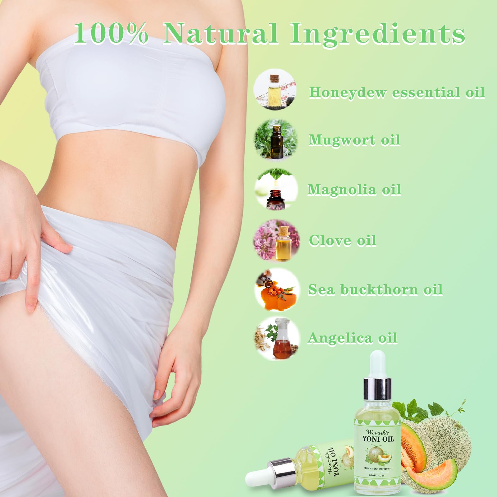 2 Packs Yoni Oil for Women, 1 fl oz/30 ml Feminine Oil Intimate Deodorant for Women, Restores Ph Wovarkie uk supplements
