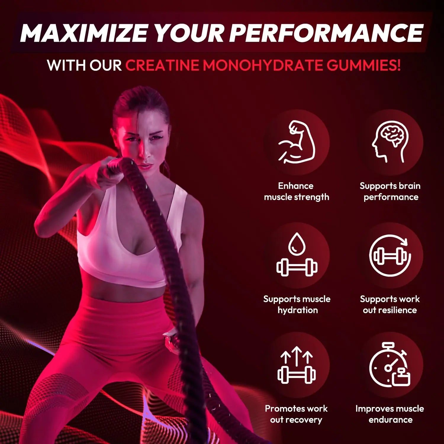 Creatine Gummies Monohydrate Complex 9000MG, Chewable Creatine Monohydrate Gummies for Men & Women with L-Taurine, BCAA 2:1, B12/6, Building Muscle Cytona uk supplements