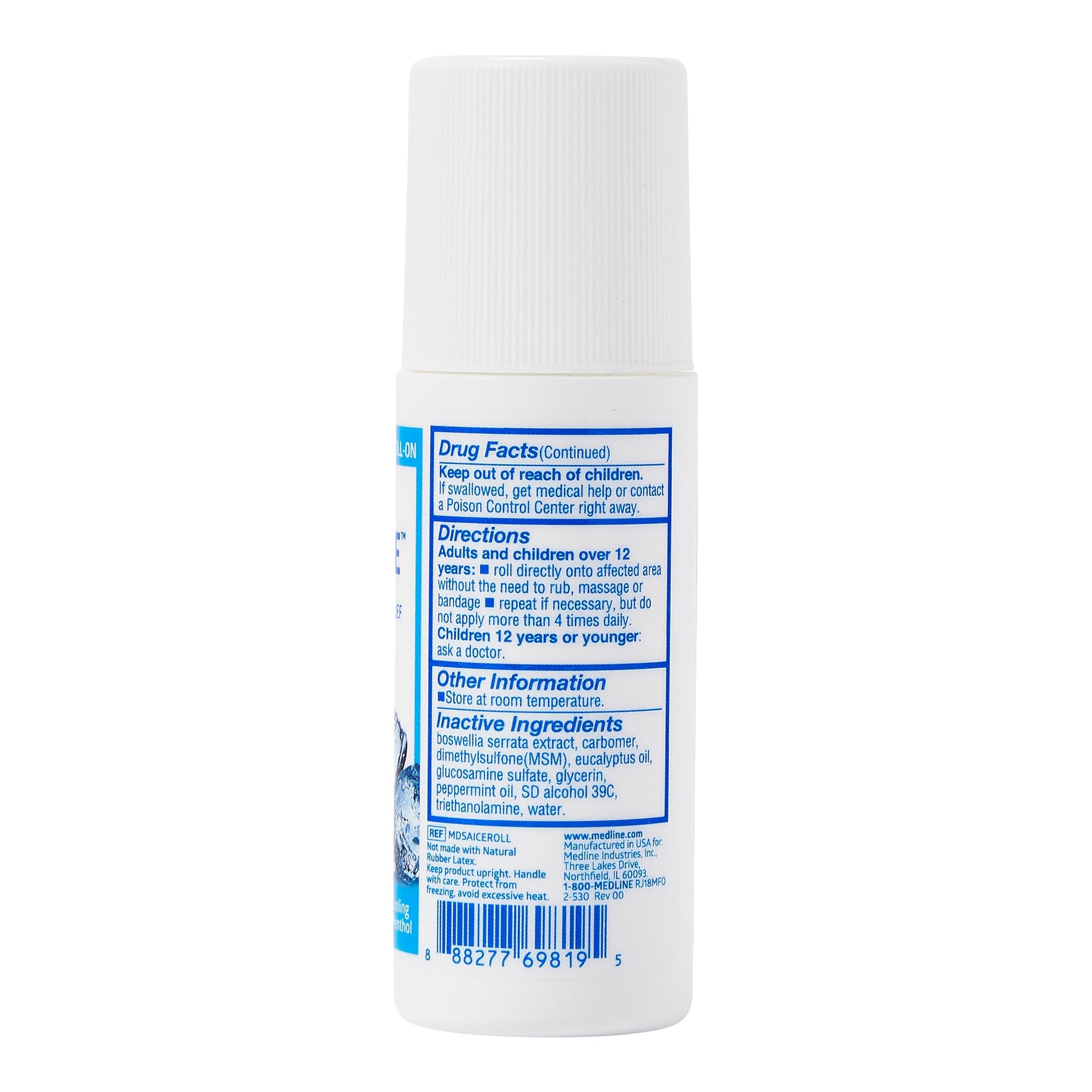 Medline ActivICE Roll-On Cooling Gel, Topical Pain Relief for Arthritis, Joint, Muscle, Back & Body Aches & Pain, 3 oz (3 Count) Medline uk supplements