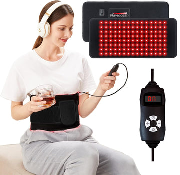 Naviocean Red Light Therapy Belt Device for Body Pain Waist, Infrared Wearable Pad Deep Therapy Wrap Naviocean uk supplements