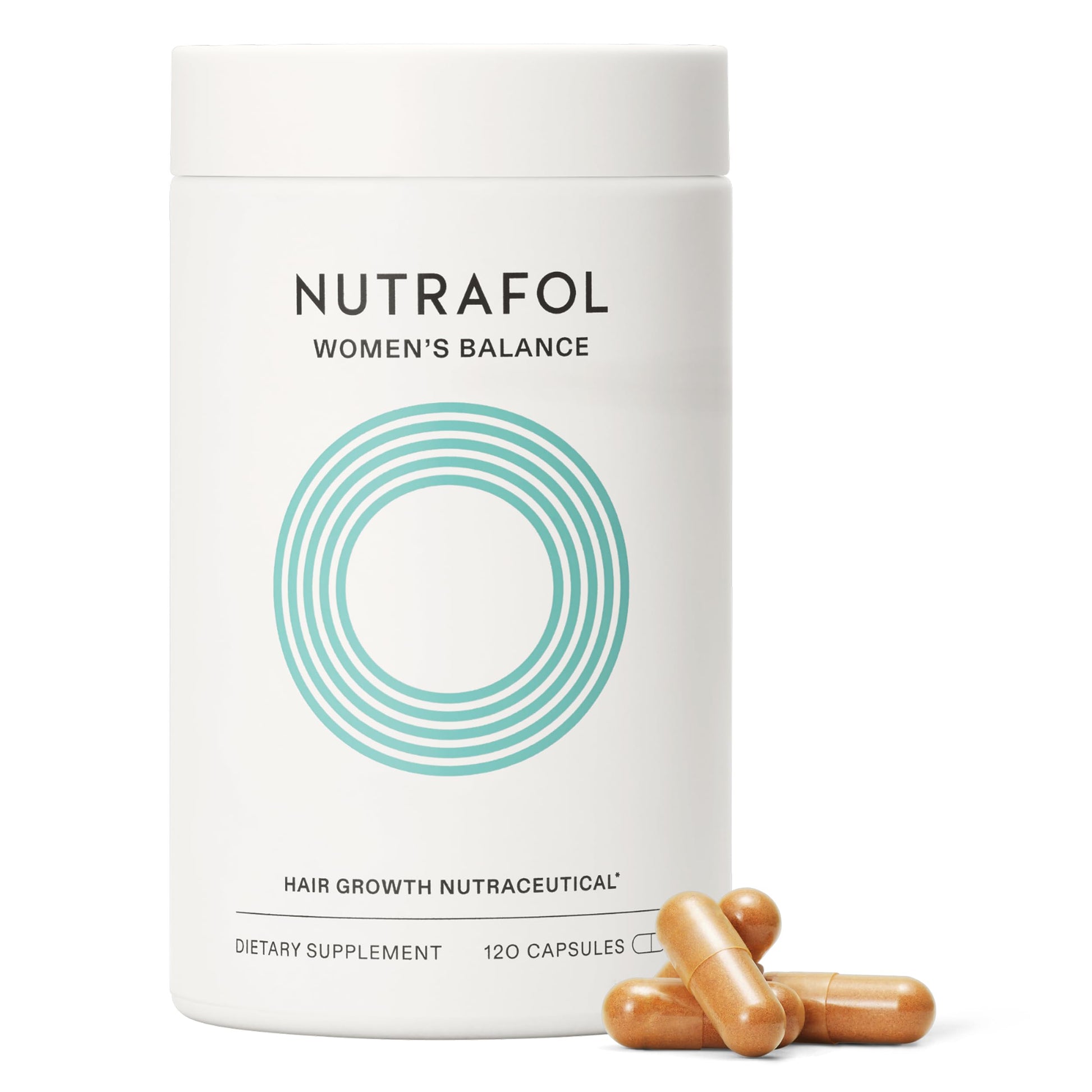 Nutrafol Women's Balance Hair Growth Supplements, Ages 45 and Up, Clinically Proven for Visibly Thicker Hair and Scalp Coverage, Dermatologist Recommended - 1 Month Supply Nutrafol uk supplements