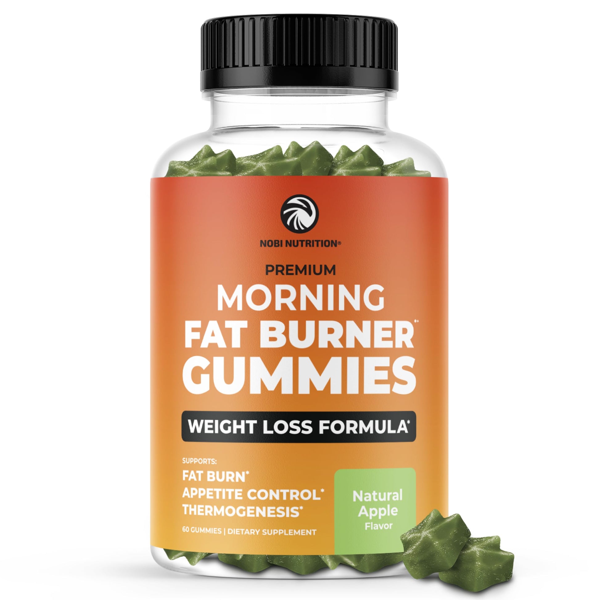 Morning Fat Burner Gummies for Weight Loss for Women & Men | Thermogenic Belly Nobi Nutrition uk supplements