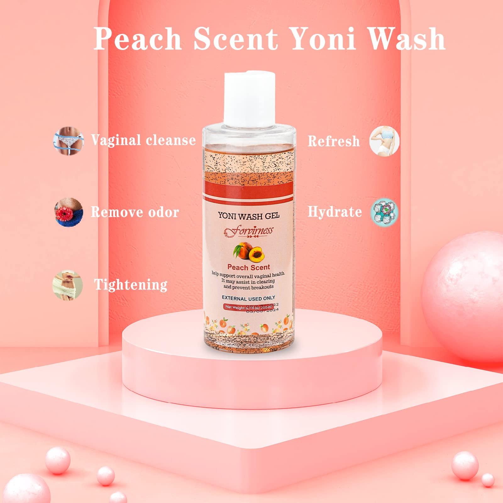 forvirness Feminine Wash & Natural Yoni Oil Set - Cleanse, Remove Odor, pH Balance for Women forvirness uk supplements