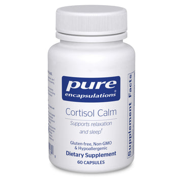 Pure Encapsulations Cortisol Calm - Supports Cortisol Health & Relaxation - Contains Ashwagandha & L-Theanine - Restful Sleep - 60 Capsules Pure Encapsulations uk supplements