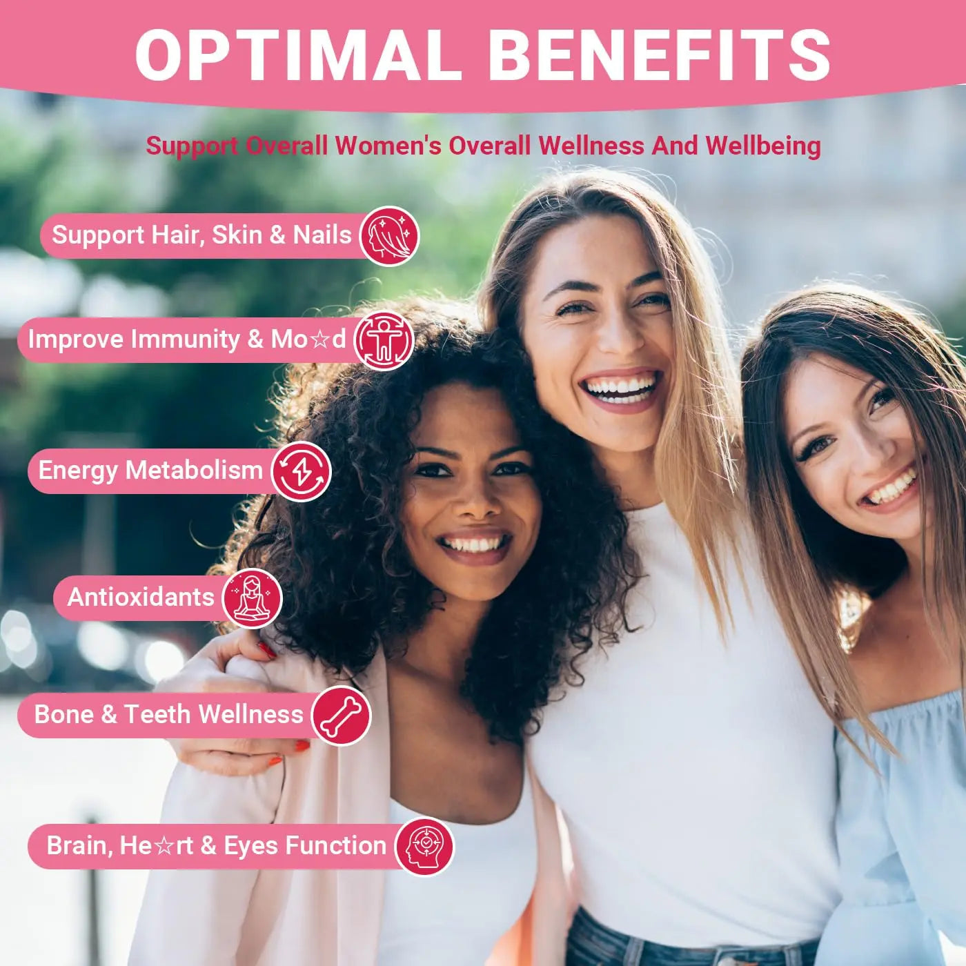 Wiszeen Sugar Free Methylated Multivitamin for Women Gummies, Biotin, Collagen, Calcium, Magnesium, Inositol, Folate, Iron, Vitamin A, C, D, E Wiszeen uk supplements
