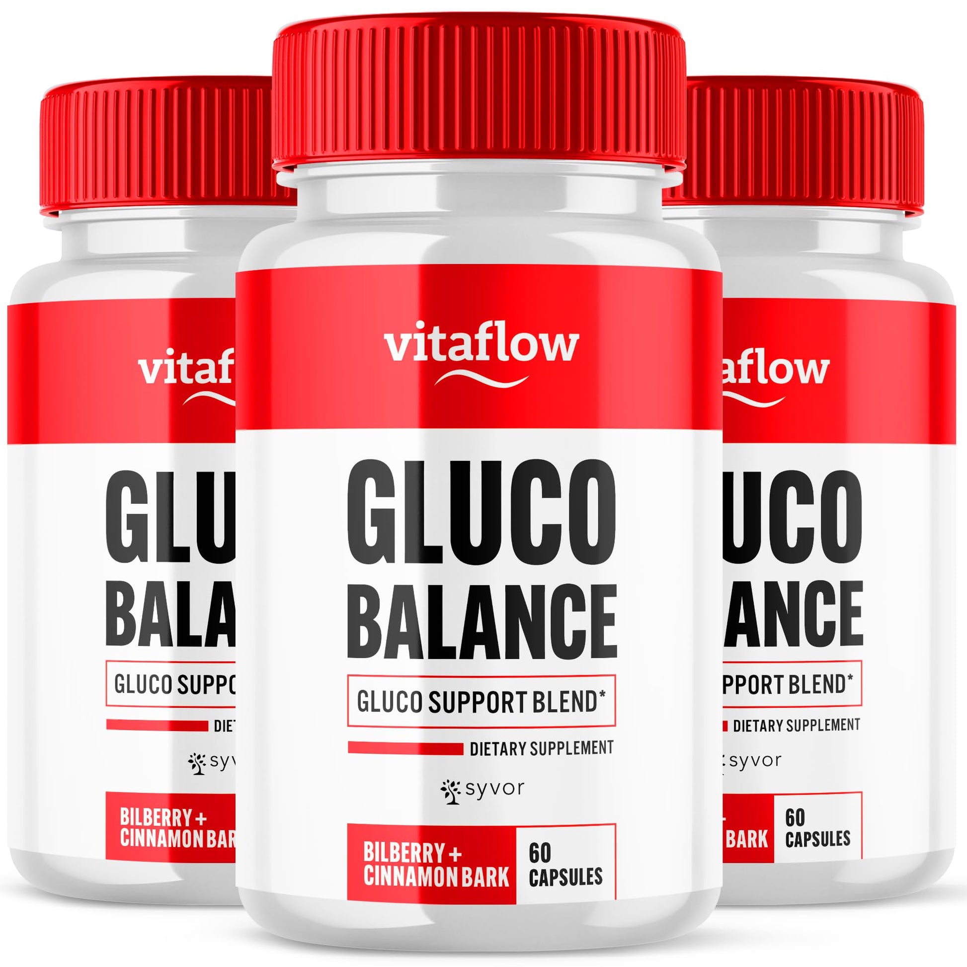 (3 Pack) Vitaflow Balance Support Supplement Capsules, Official VitaFlow Support Supplements Pills with All Natural Premium Ingredients, Vita Flow Advanced Glyco Balance for Men & Women (180 Capsules) Syvor uk supplements