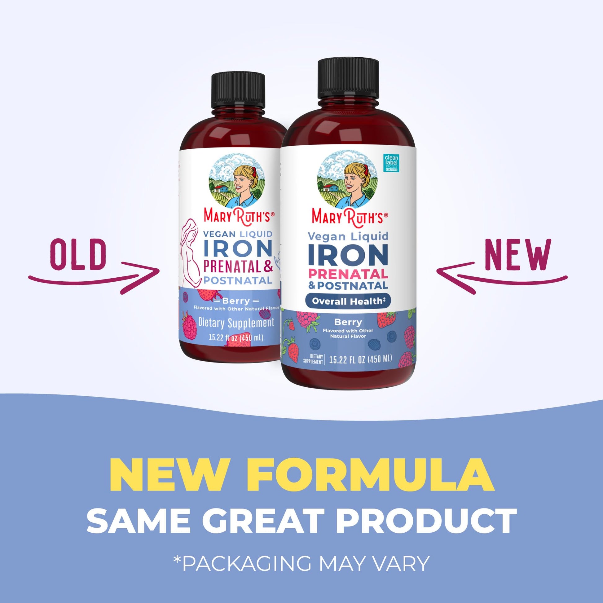 MaryRuth Organics | Liquid Iron Supplement Prenatal & Postnatal for Pregnant & Lactating | Iron Deficiency | Immune Support | Sugar/Gluten Free | Vegan | Non-GMO | 15.22 Fl Oz MARYRUTH'S uk supplements