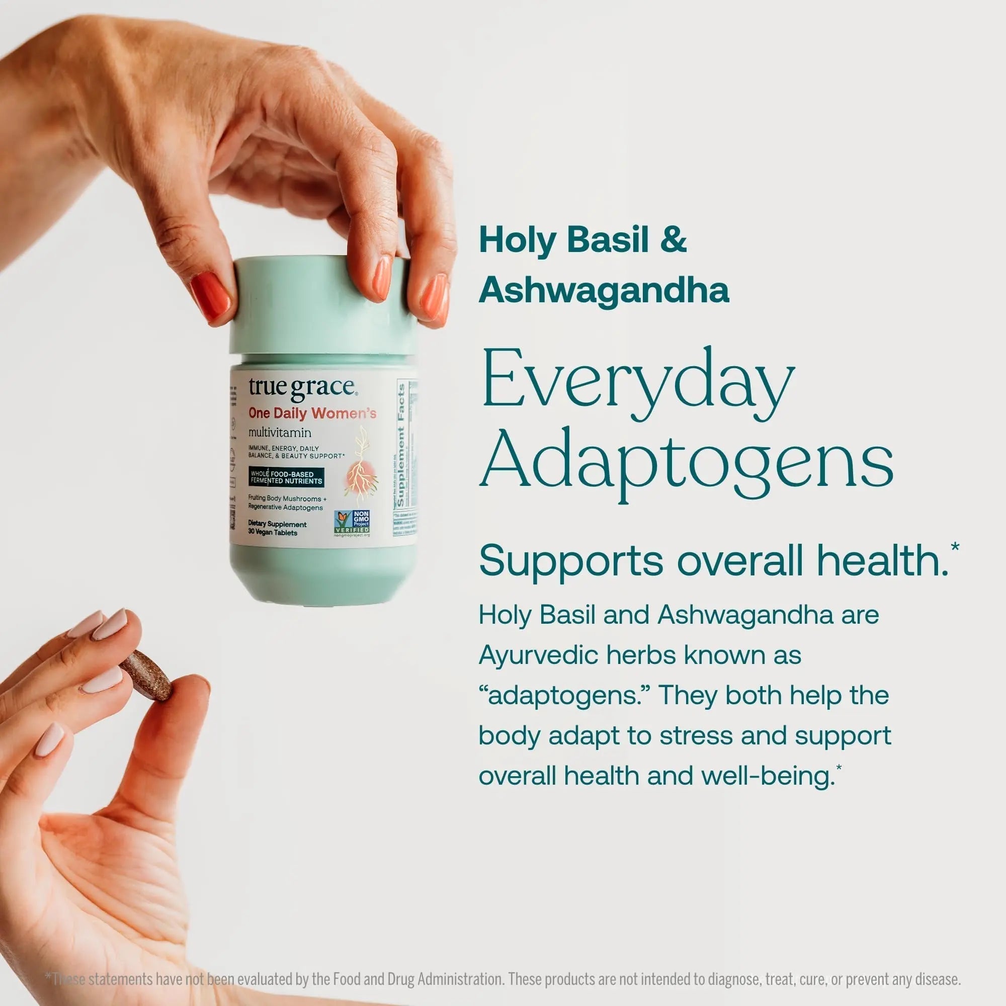 True Grace One Daily Women’s Multivitamin Fermented Minerals, Organic Adaptogens & Mushrooms Whole Body Balance, Immune, Energy, Beauty Support True Grace uk supplements