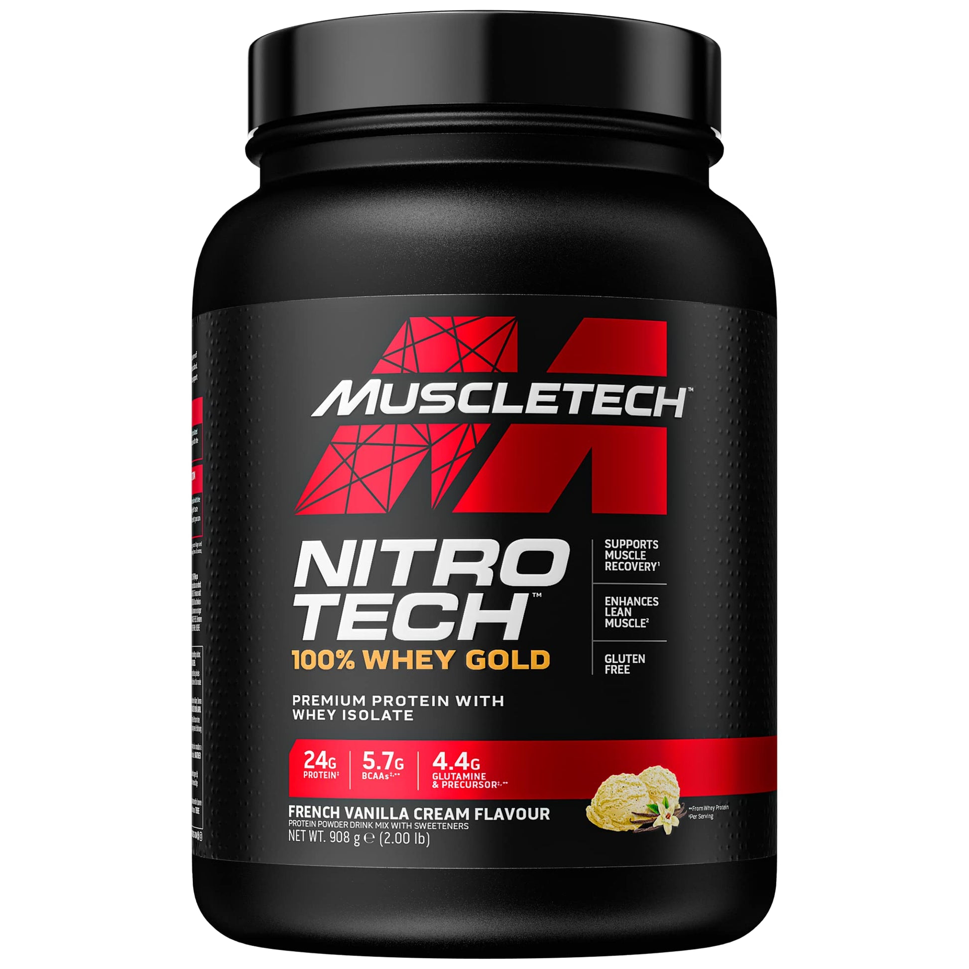 MuscleTech NitroTech 100% Whey Gold Protein Powder, Build Muscle Mass, Whey Isolate Protein Powder Muscletech uk supplements