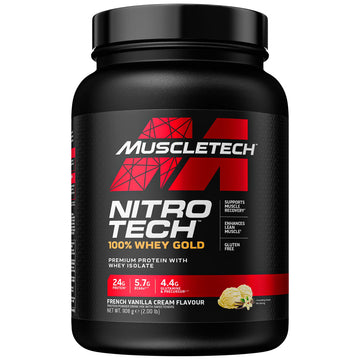 MuscleTech NitroTech 100% Whey Gold Protein Powder, Build Muscle Mass, Whey Isolate Protein Powder Muscletech uk supplements