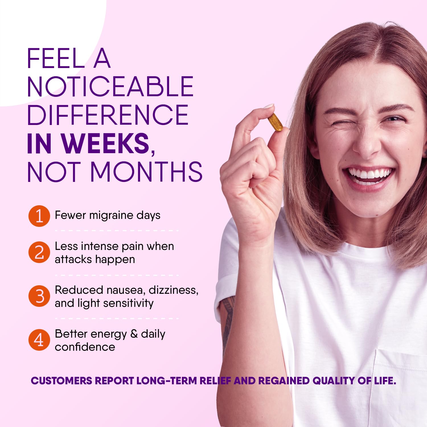 Doctor Knowles Migraine Supplement |Complete Natural Migraine Prevention & Relief Pills with Magnesium, 5-HTP, Feverfew, Riboflavin & Organic Blend |Caffeine Free, Extended-Release Tablets (60 Units) DR. KNOWLES uk supplements