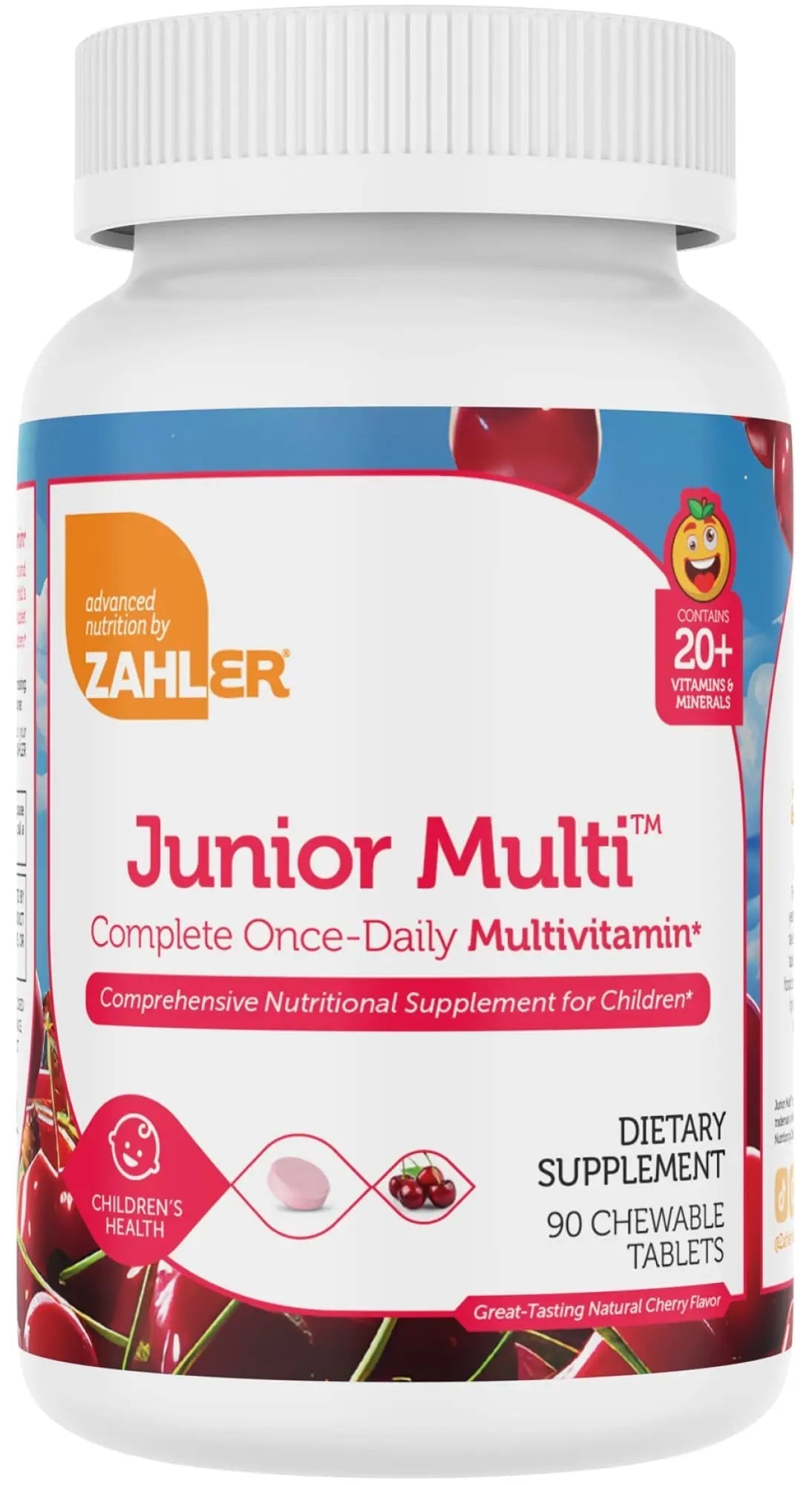 Zahler Kids Multivitamin Chewable Vitamin Tablet - Complete One Daily Vitamins Supplement - Contains 20+ Minerals Zahler uk supplements
