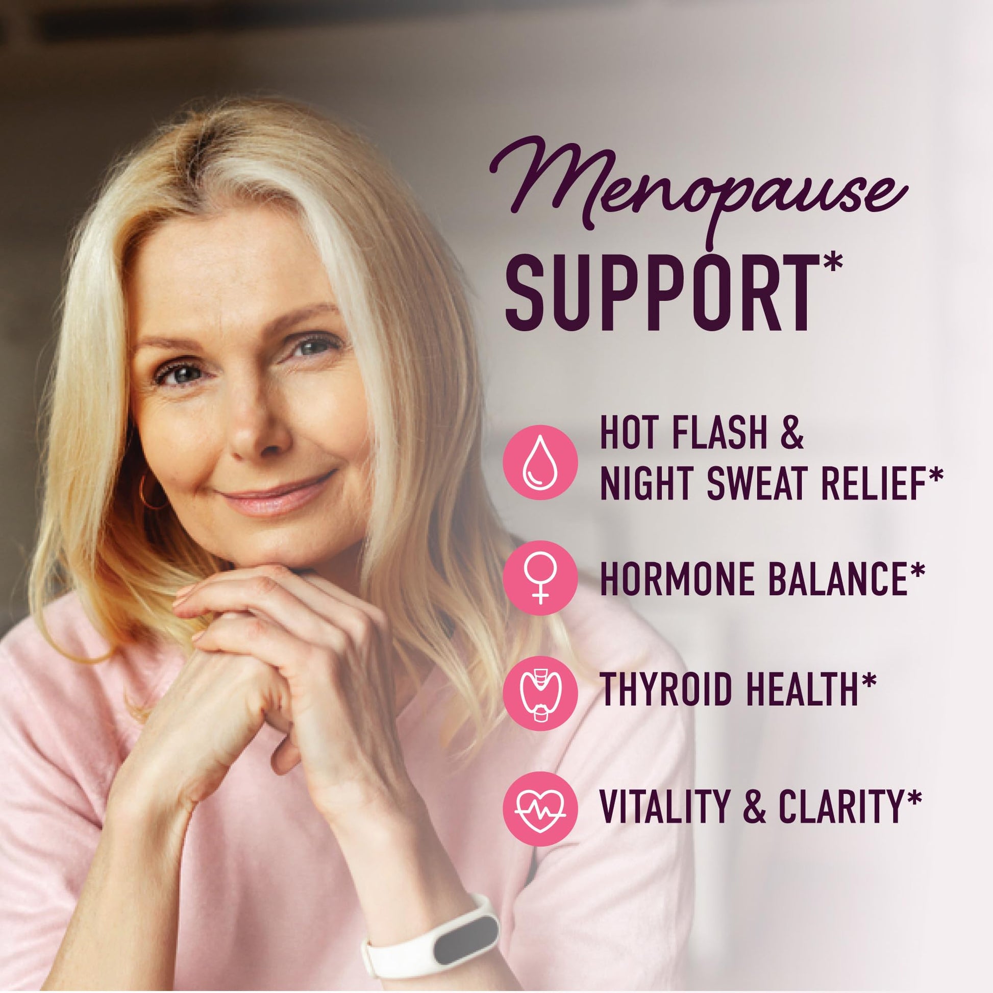 Menopause Support Gummies | Hormone Balance Relief for Hot Flashes, Night Sweats, Mood Swings, & Bloating | with Phytoestrogen Soy, Vitamin D3, PABA, Biotin | Vegetarian, Gluten-Free | 60 Count SMNutrition uk supplements