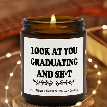 Joyseller Funny Graduation Gift for Her/Him, Look at You Graduation Candles for Party Decorations Joyseller uk supplements