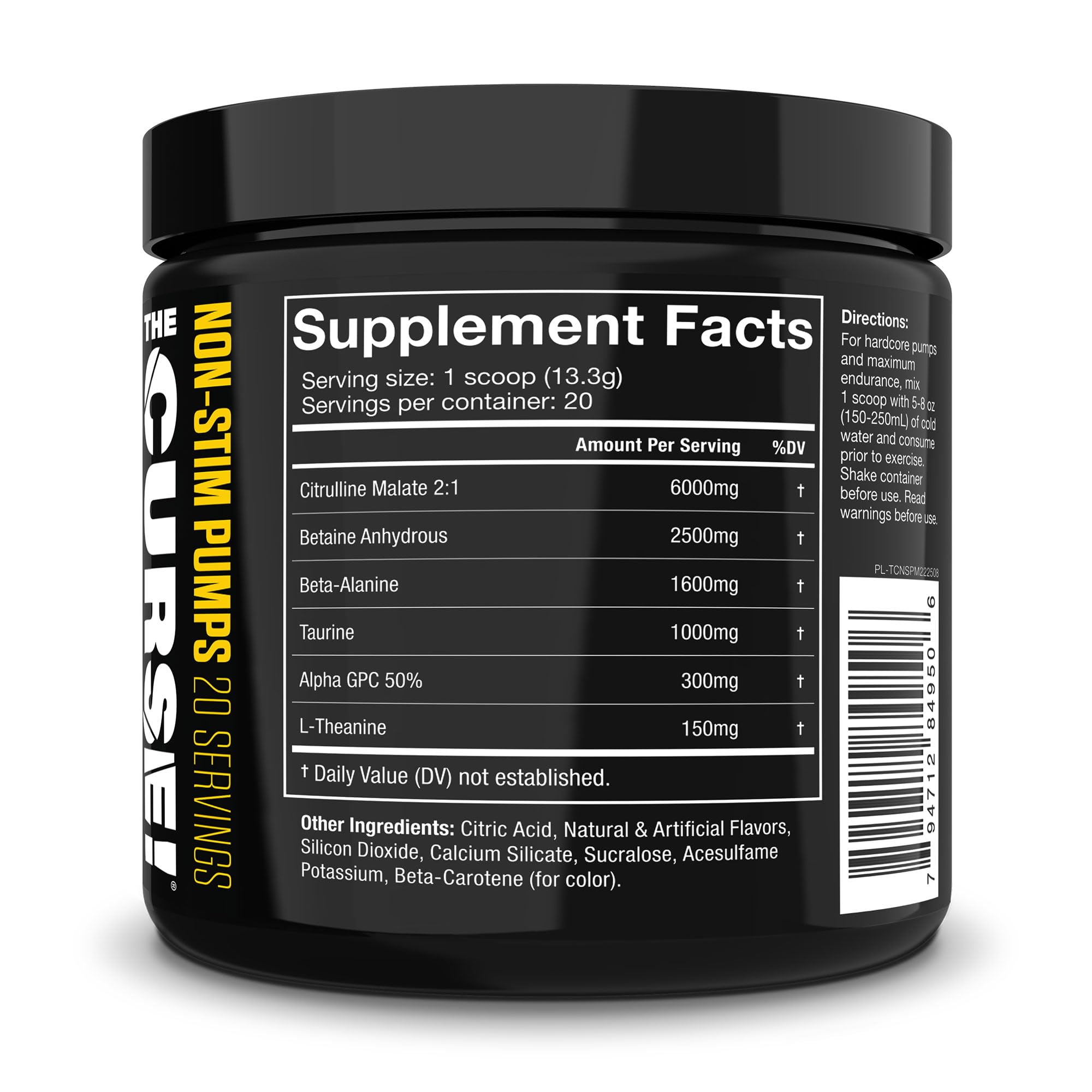 THE CURSE! JNX Sports Non-Stim Pumps Pre-Workout Supplement - Maximum Power THE CURSE! uk supplements