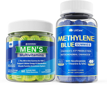LILICARE Mens Multivitamins Gummies + Methylene Blue Gummies for Human LILICARE uk supplements