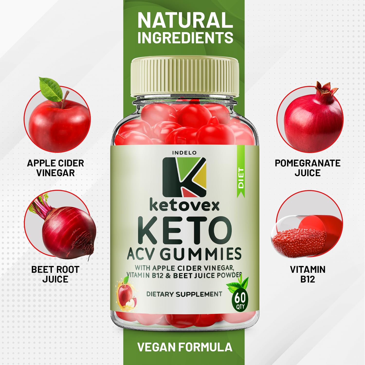 (3 Pack) Ketovex Keto BHB Gummies Advanced Formula, Ketovex BHB Weight Management ACV Gummies Reviews, Ketovex ACV Keto Vex BHB Gummy Gomitas Ketosis, Ketovex Gummies, B12 (180 Gummies) Indelo uk supplements