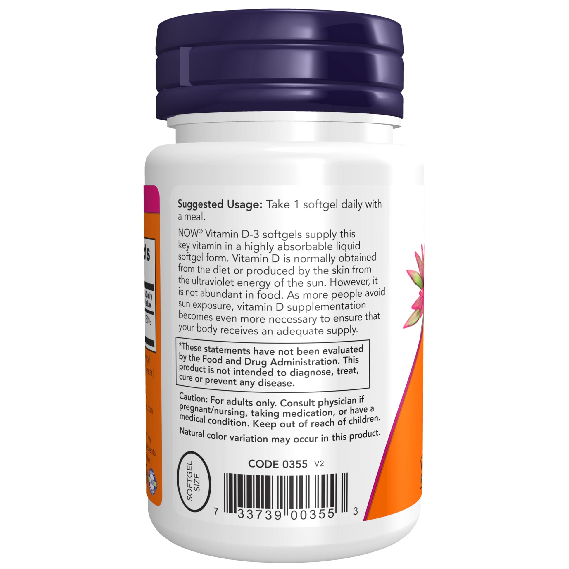 NOW Supplements, Vitamin D-3 2,000 IU, High Potency, Structural Support*, 30 Softgels NOW uk supplements