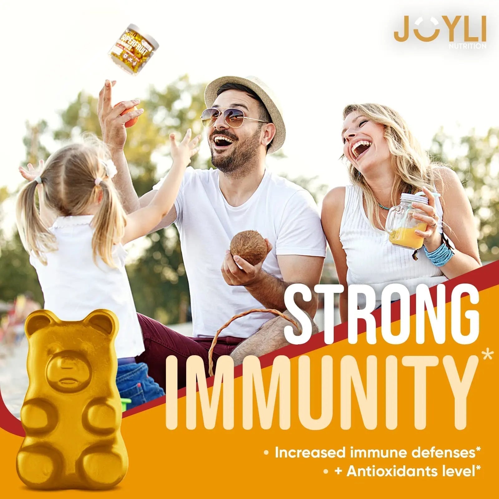 Joyli Superfruit Gummies - Sugar-Free Fruit Multivitamin Gummies for Adults - Natural JOYLI Nutrition uk supplements