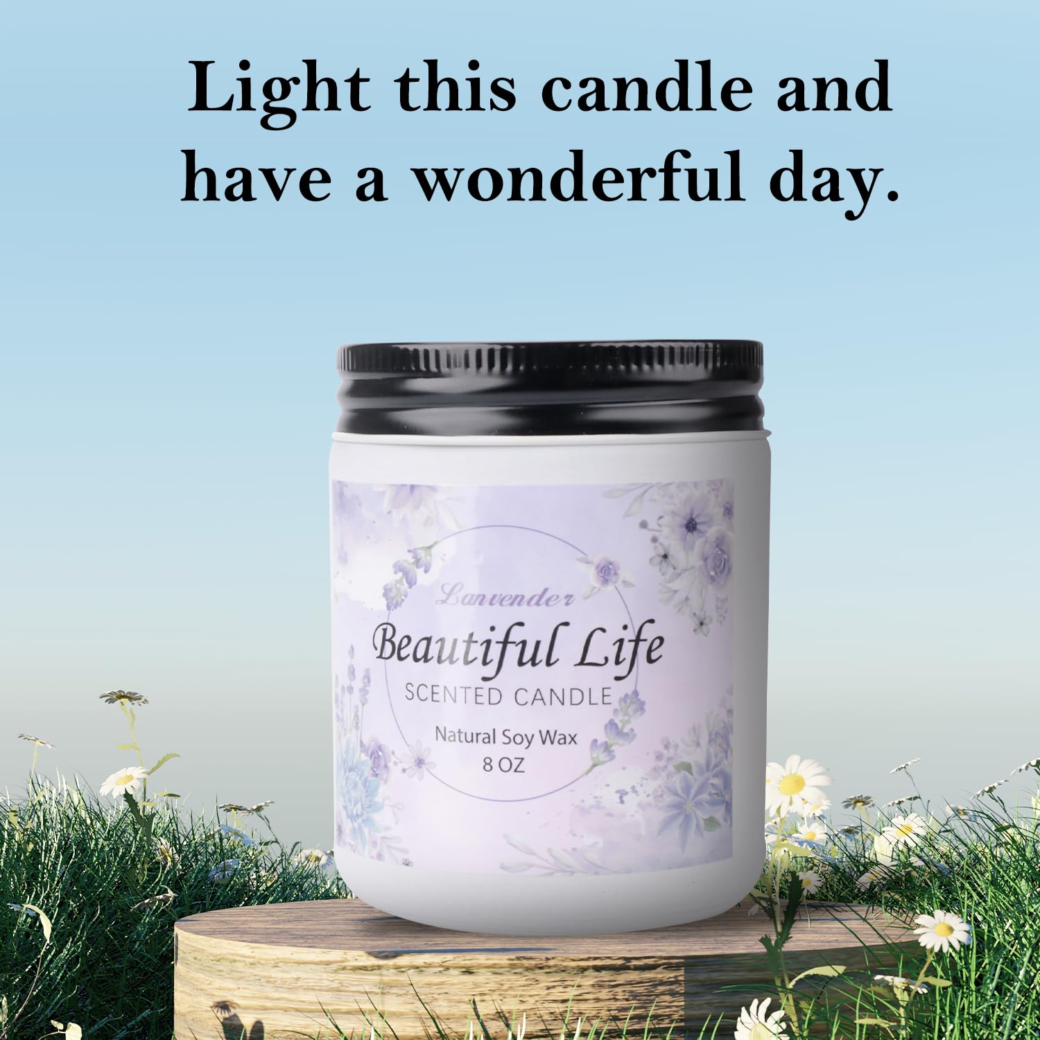AMIDONSO Lavender Candles for Home Scented,8 oz Aromatherapy Candles Gift,45 Hour Long AMIDONSO uk supplements