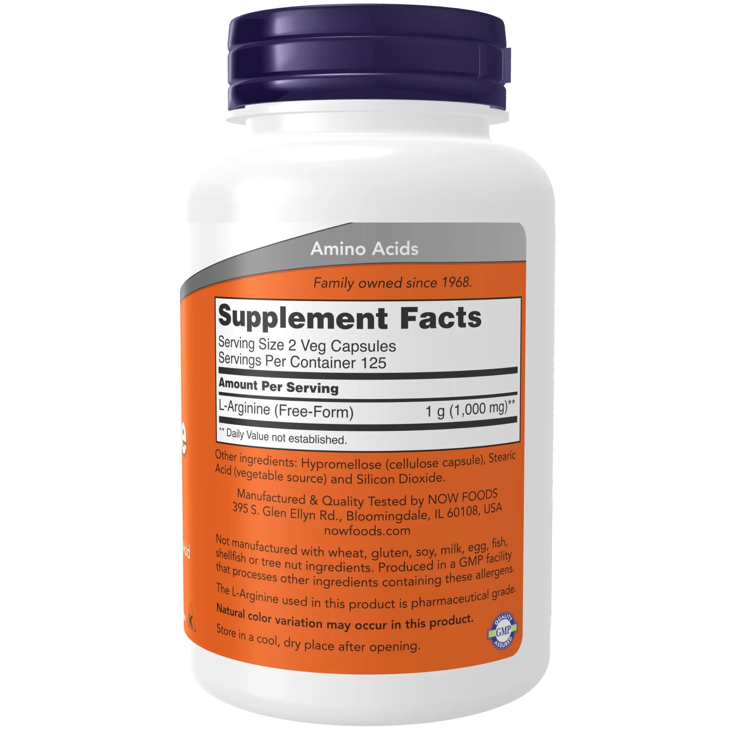 NOW Foods Supplements, L-Arginine 500 mg, Nitric Oxide Precursor*, Amino Acid, 250 Veg Capsules NOW Foods uk supplements