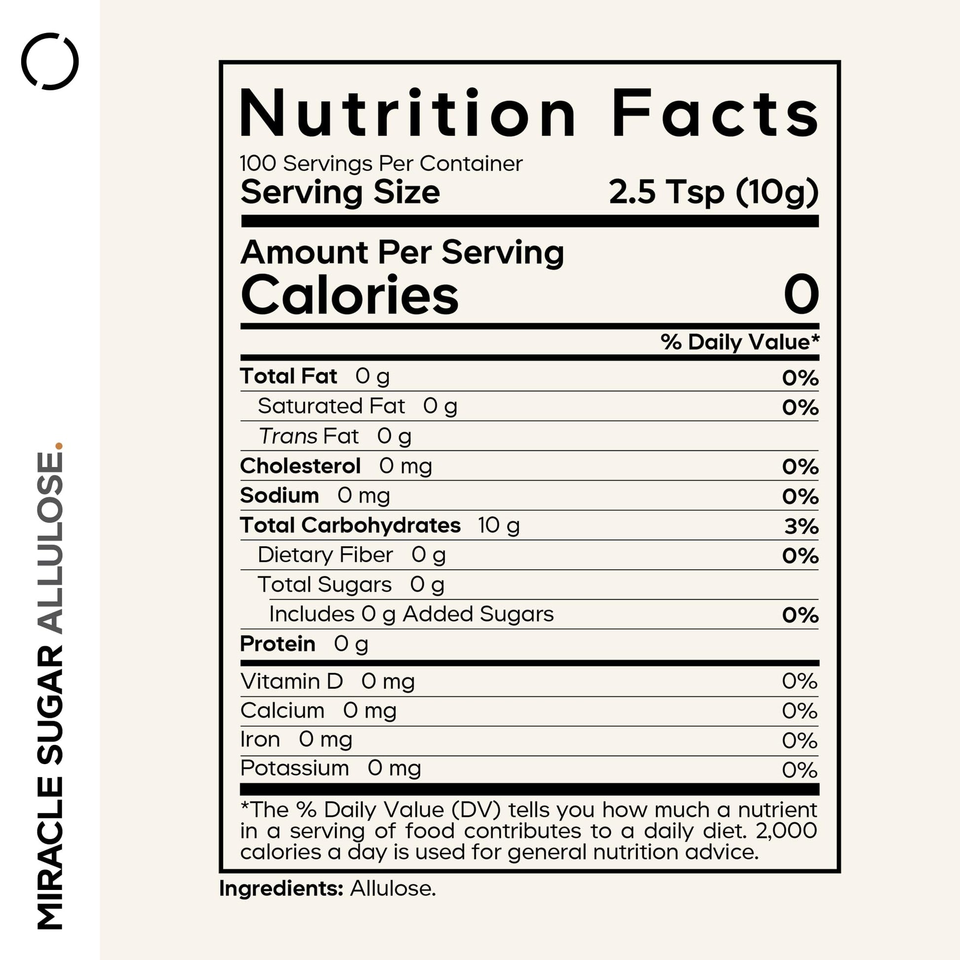 Codeage Miracle Sugar Allulose Powder - All-purpose Zero Calorie Allulose Sweetener, +3 Month Supply - 0 Net-Carbs - Rare Sugar Alternative to Stevia, Aspartame & Liquid - Non-GMO - 35.27 Oz Codeage uk supplements