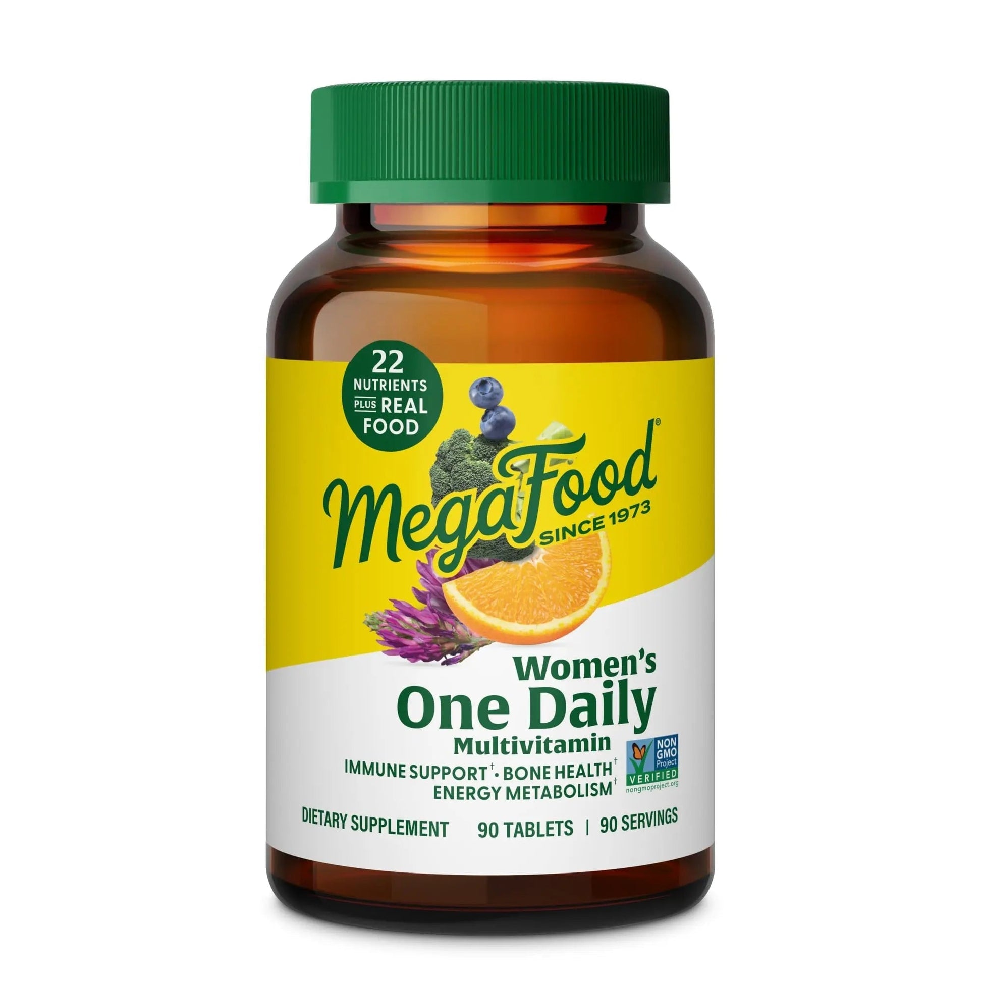 MegaFood Womens Multivitamin One Daily - Multivitamin for Women - Vitamin C, Vitamin D, Iron & B Vitamins - Bone, Energy Metabolism & Immune Support - Vegetarian, GlutenFree - 90 Tablets, 90 Servings MegaFood uk supplements