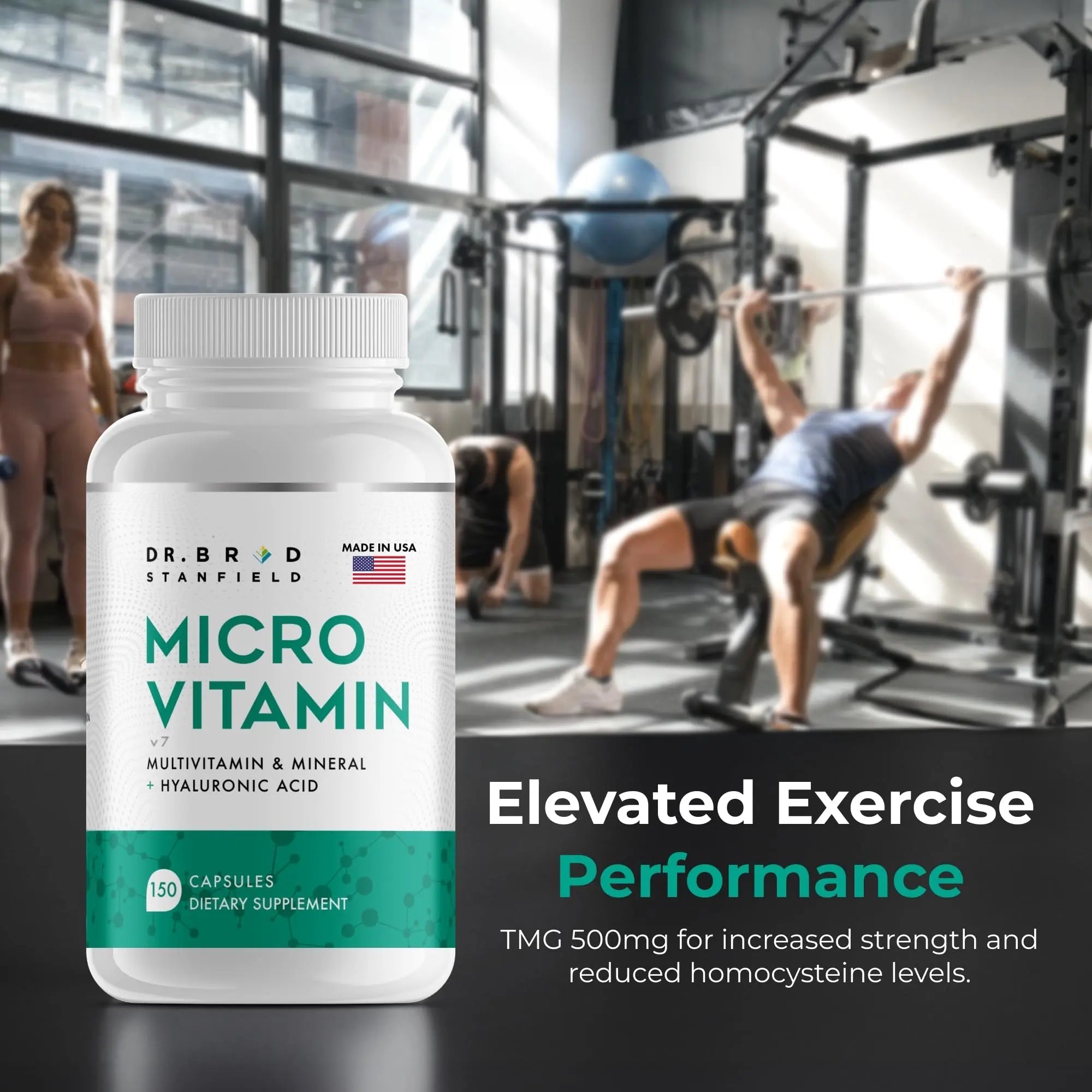 Dr Brad Stanfield Daily Low Dose MultiVitamin & Mineral for Men & Women to Support Cognitive Performance & Memory + Hyaluronic Acid for Skin Health Dr Brad Stanfield uk supplements
