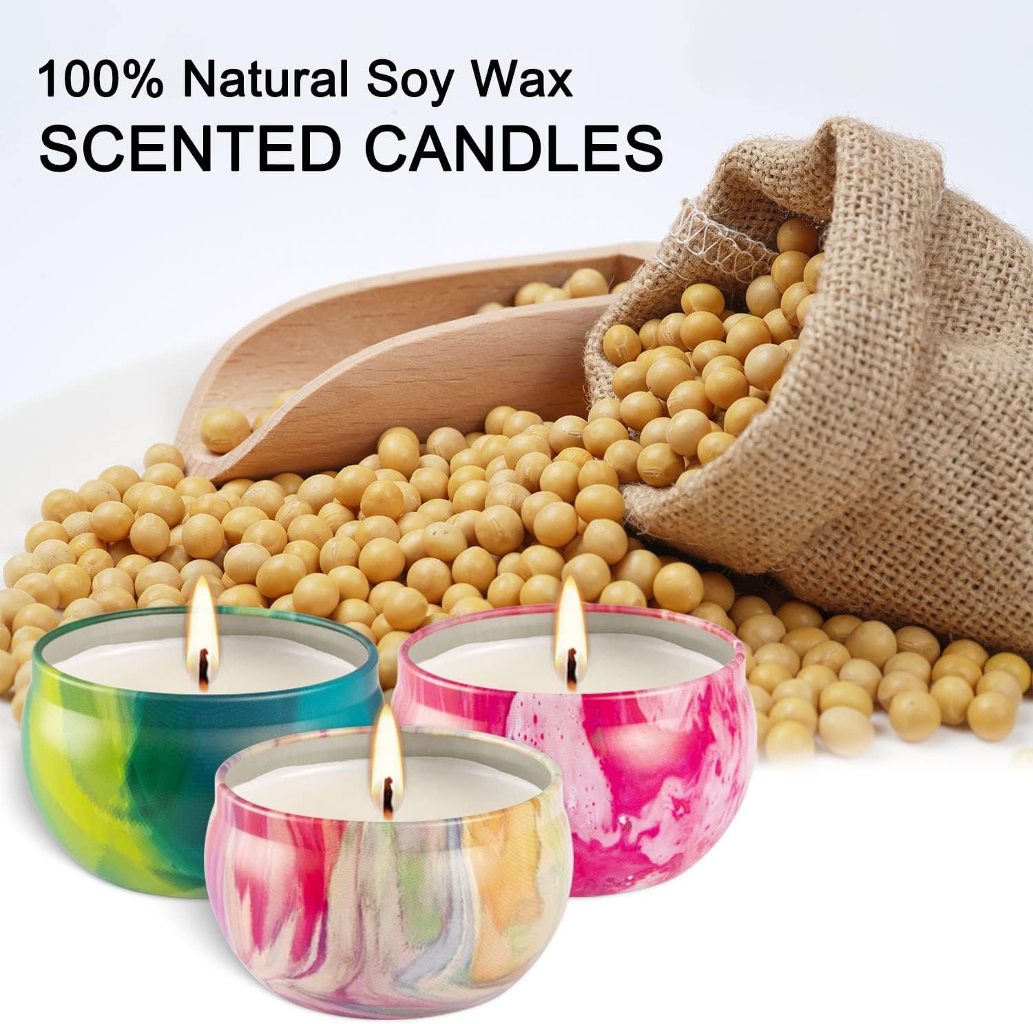 Scented Candles Aromatherapy Candles for Stress Relief,Soy Wax Candles Gifts for Women pliadvbu uk supplements