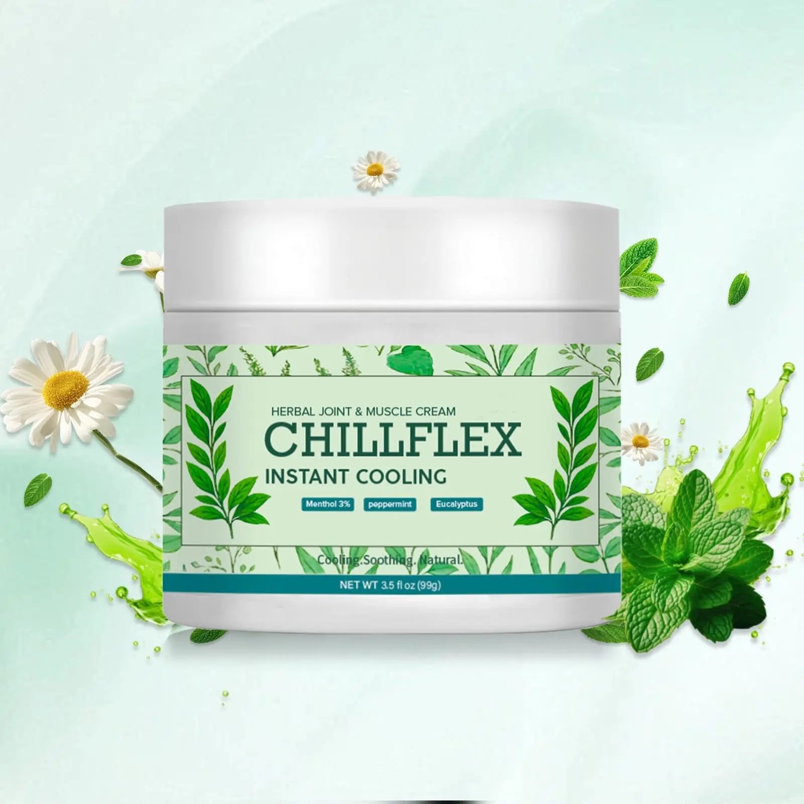 Menthol Soothing Cream, 3.5 Oz Joint Activities Throughout The Body, Cooling Soothing Ointment for Muscle, Head, Lumbar, Neck, Hands and Feet, 2 Pack CLORISLAND uk supplements