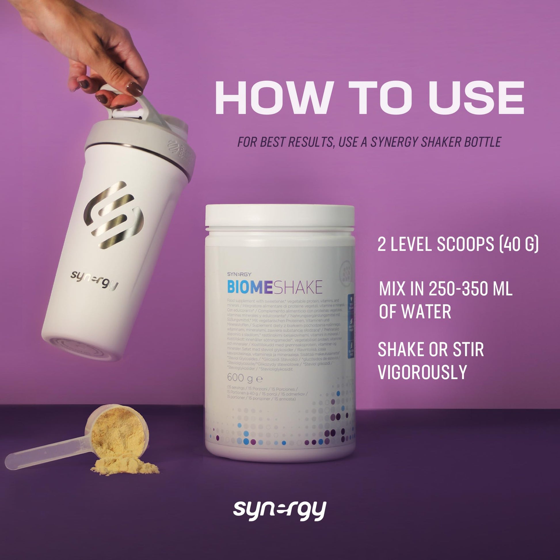 Synergy Worldwide Biome Shake 600 g | 22g Protein Powder Supplement | High in nutrients, Vitamins and Minerals Synergy Worldwide uk supplements