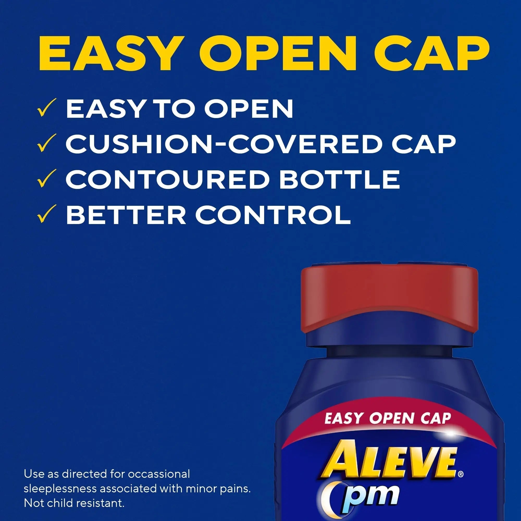 Aleve PM Sleep Aid Plus Pain Reliever Caplets, Naproxen Sodium & Diphenhydramine HCl, Nighttime, 120 Count Aleve uk supplements