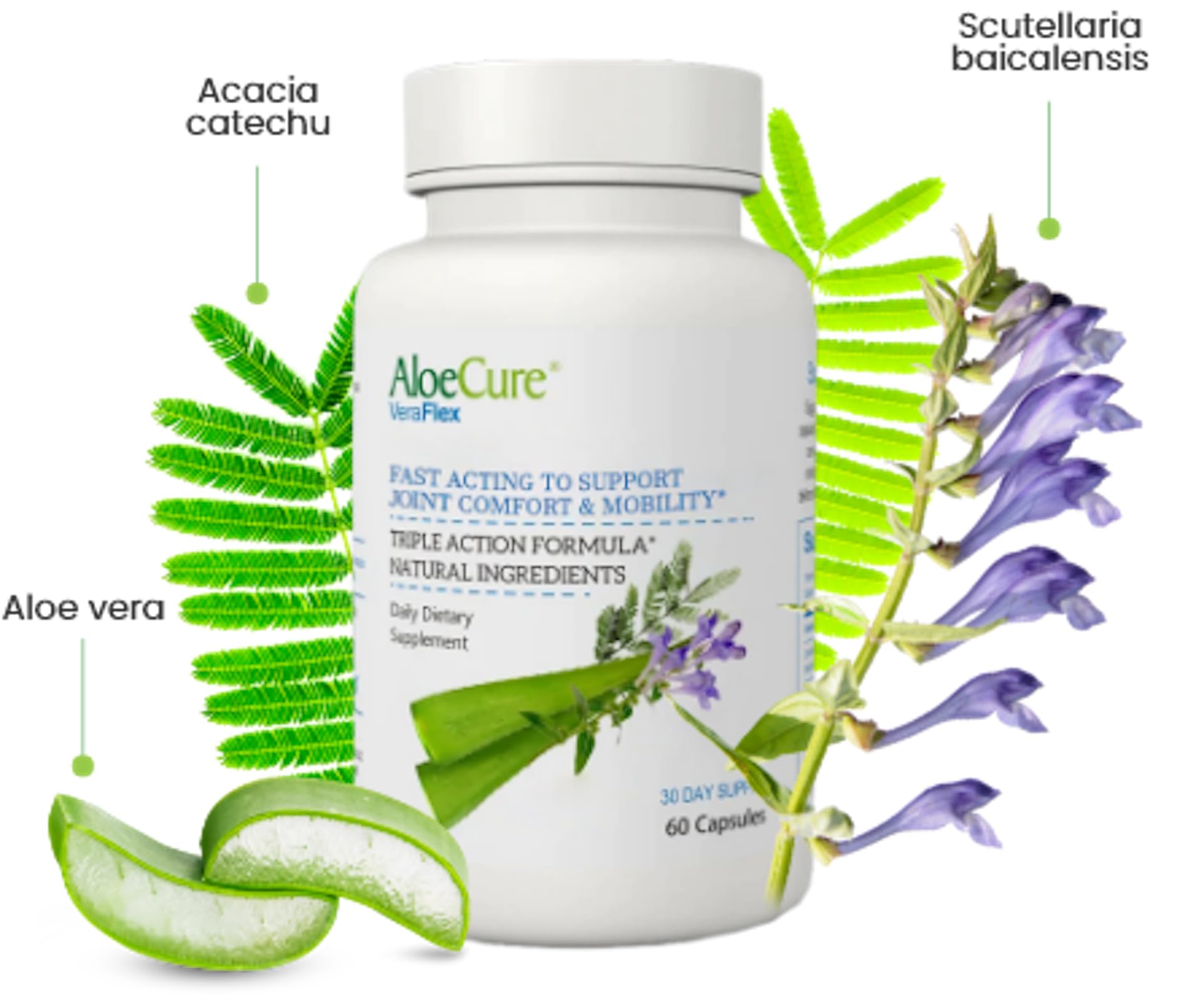 AloeCure VeraFlex Natural Joint Support Supplement with USDA Organic Aloe Vera AloeCure uk supplements