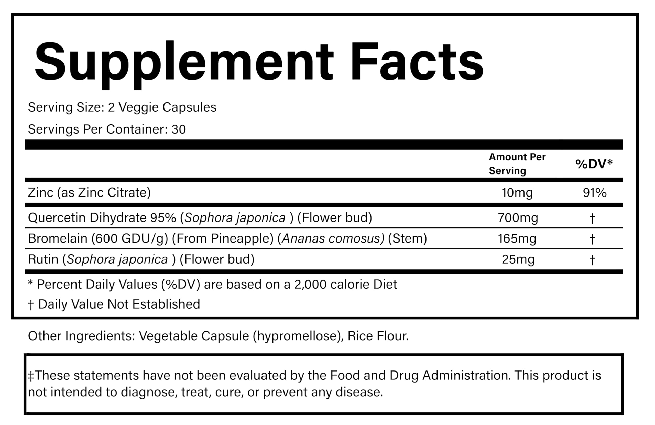 PURE® Quercetin+ with Zinc, Bromelain, Rutin Immune Shield - 60 Capsules - High Bioavailability Antioxidant Complex for Respiratory Health & Viral Defense - Made in USA PURE uk supplements