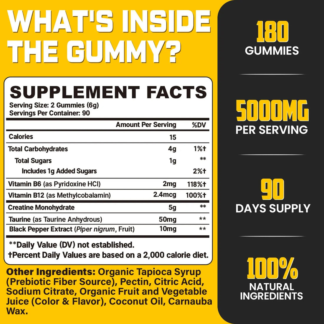(180 Count) Creatine Monohydrate Gummies for Men & Women - Creatine Pre Workout Gummies for Muscle Builder, Muscle Strength, Recovery, Endurance, Energy, Moursope uk supplements