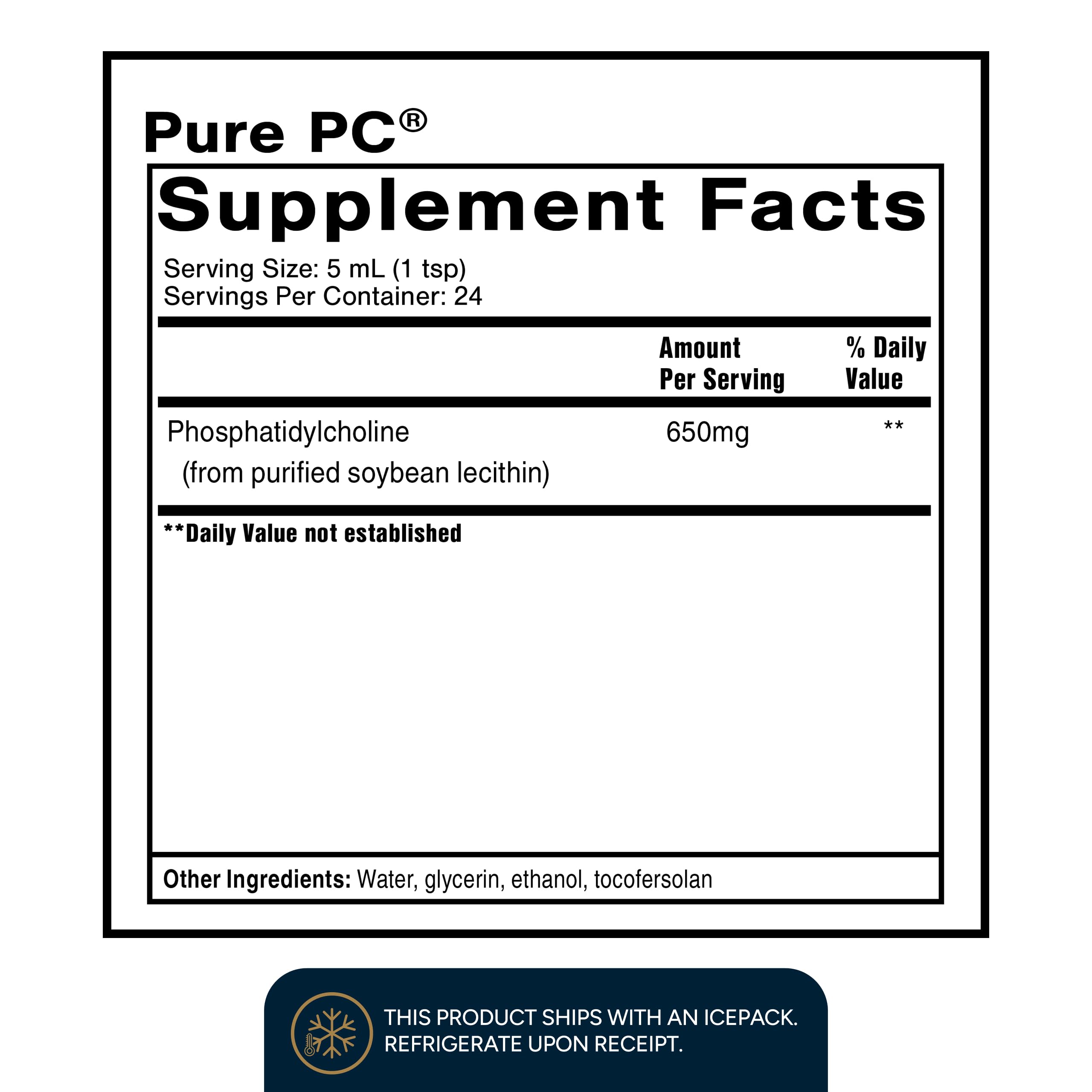 Quicksilver Scientific Micellized Pure PC - Phosphatidylcholine Liquid Supplement to Support Cellular & Liver Health - Superior Liposomal Absorption - Non-GMO Supportive Brain Supplement (4oz /120ml) Quicksilver Scientific uk supplements