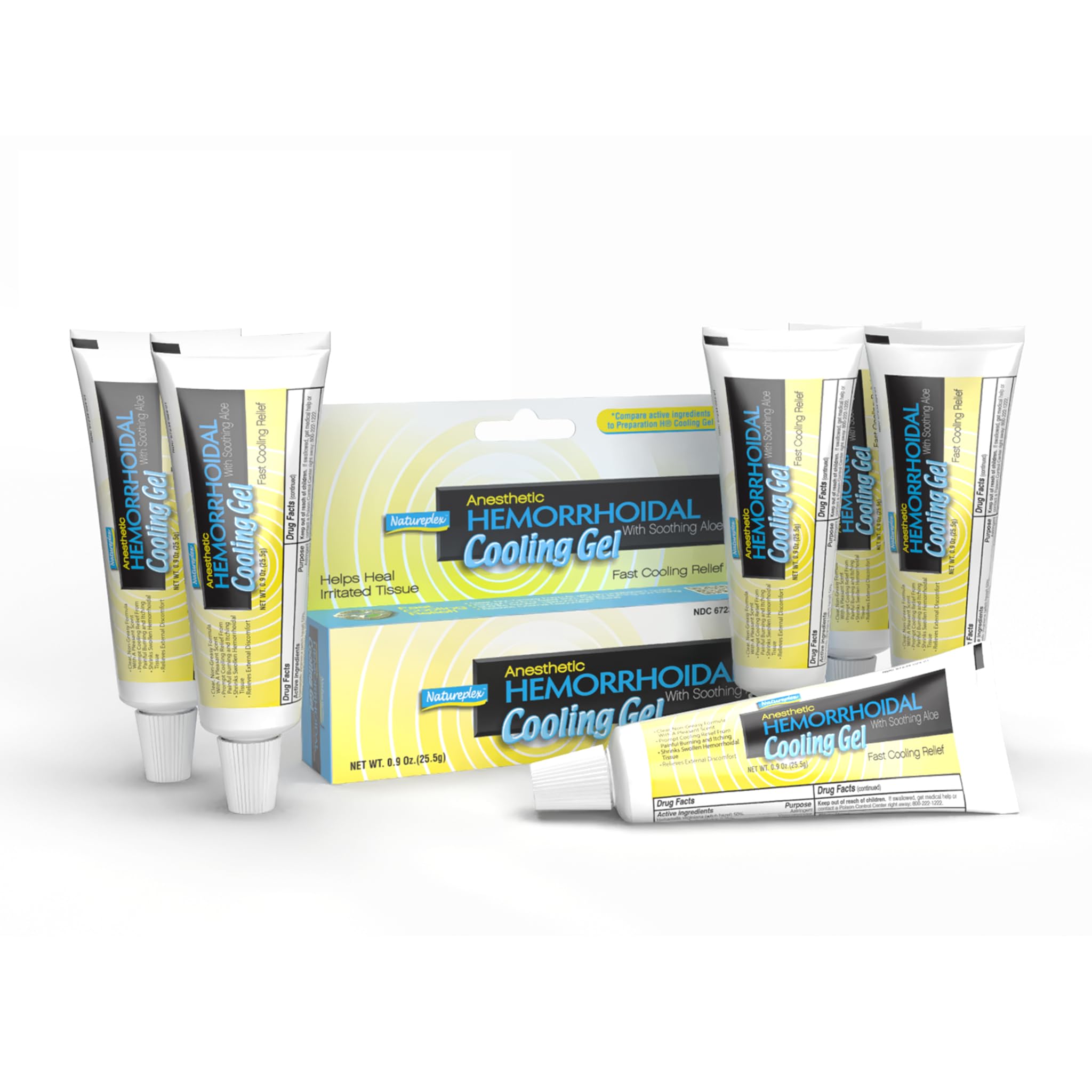 Natureplex Anesthetic Hemorrhoidal Cooling Gel with Soothing Aloe (6 Pack) Natureplex uk supplements