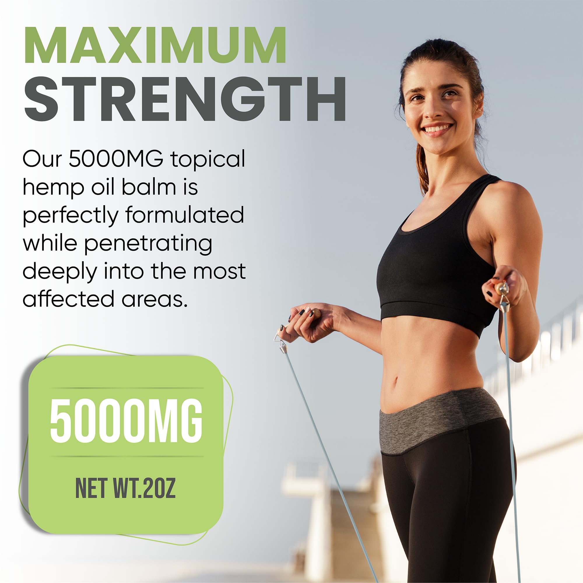 Hemp Oil Balm with Arnica, Camphor, Menthol & Peppermint, Herbal Cooling Balm for Muscles, Joints, Knees, Back & Body, Made in USA, 2oz FOXLEAF uk supplements