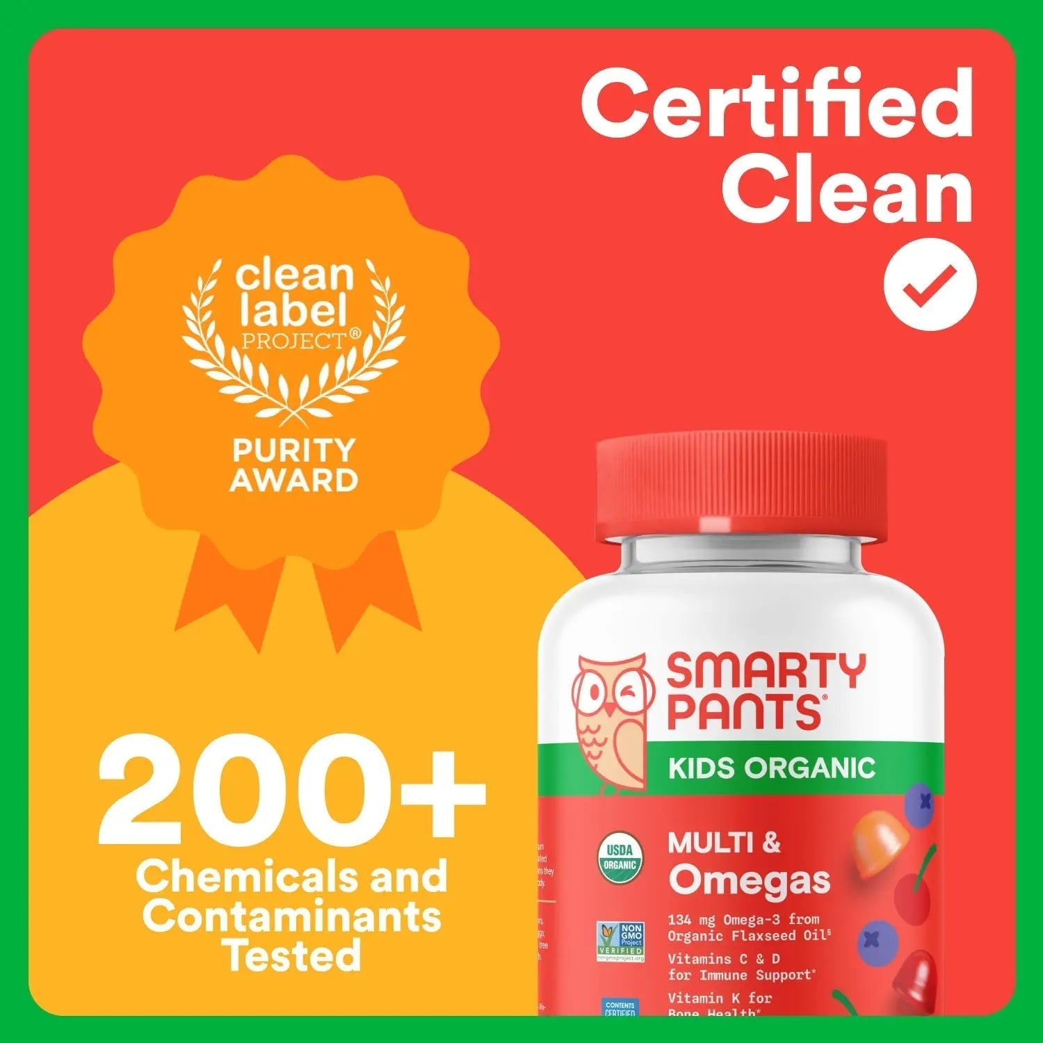SmartyPants Organic Kids Multivitamin Gummies: Omega 3 (ALA), Vitamin D3, C, Vitamin B12, B6, A, K & Zinc for Immune Support, Biotin SmartyPants uk supplements