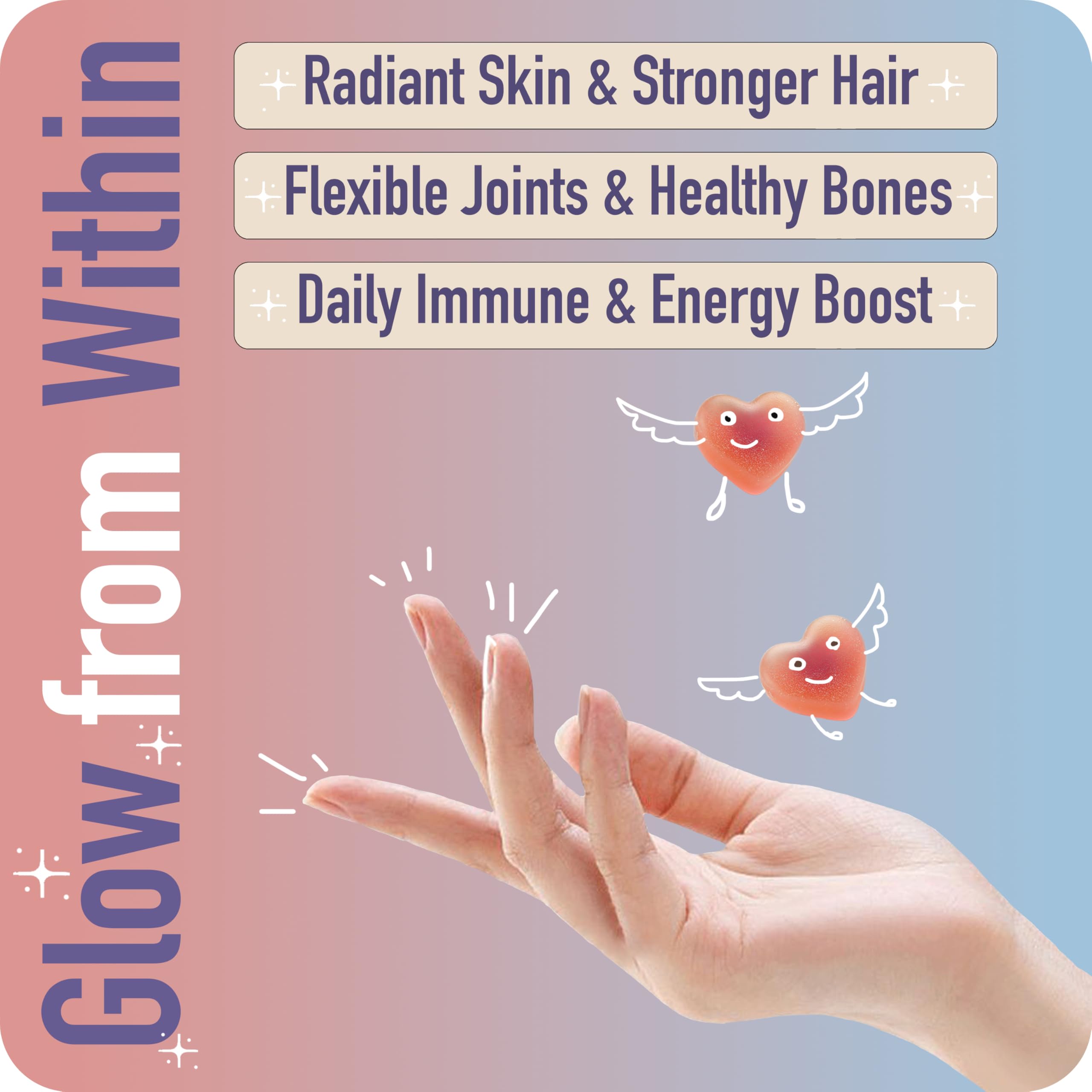 Collagen Peptides Gummies for Women – Biotin, Zinc, Vitamin D3 – 120 Count – Hydrolyzed Collagen Gummy Complex – Hair, Skin & Nails Support – Sugar-Free, Halal, Lactose-Free, Strawberry Cream Flavor ad hoc uk supplements