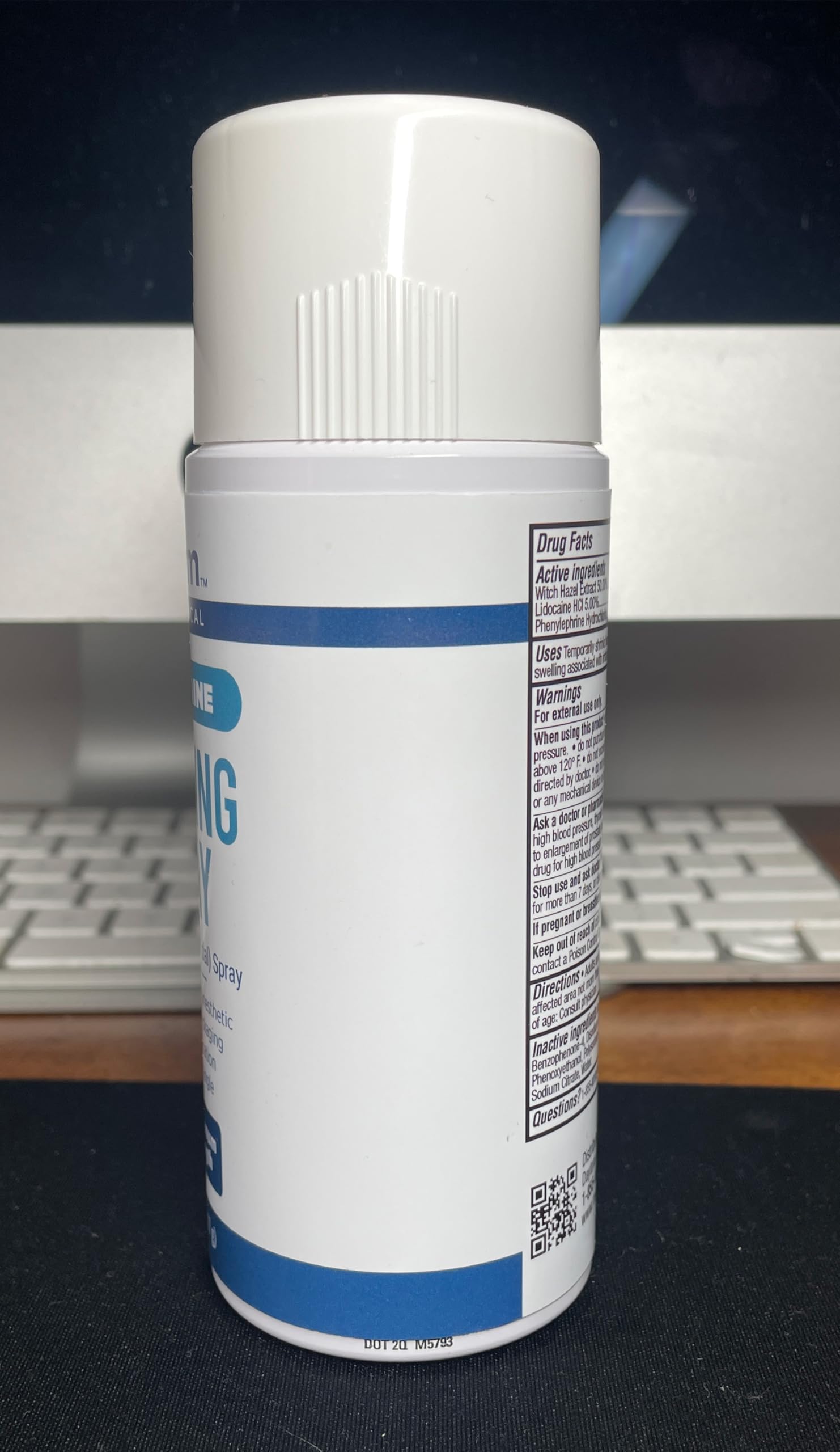 Myderm Medical Numbing Spray - 4.5oz - Maximum Strength 5% Lidocaine with Phenylephrine HCl and Witch Hazel - Fast-Acting Reliever with A Touch-Free Application - First Aid Supplies - Made in USA Myderm uk supplements