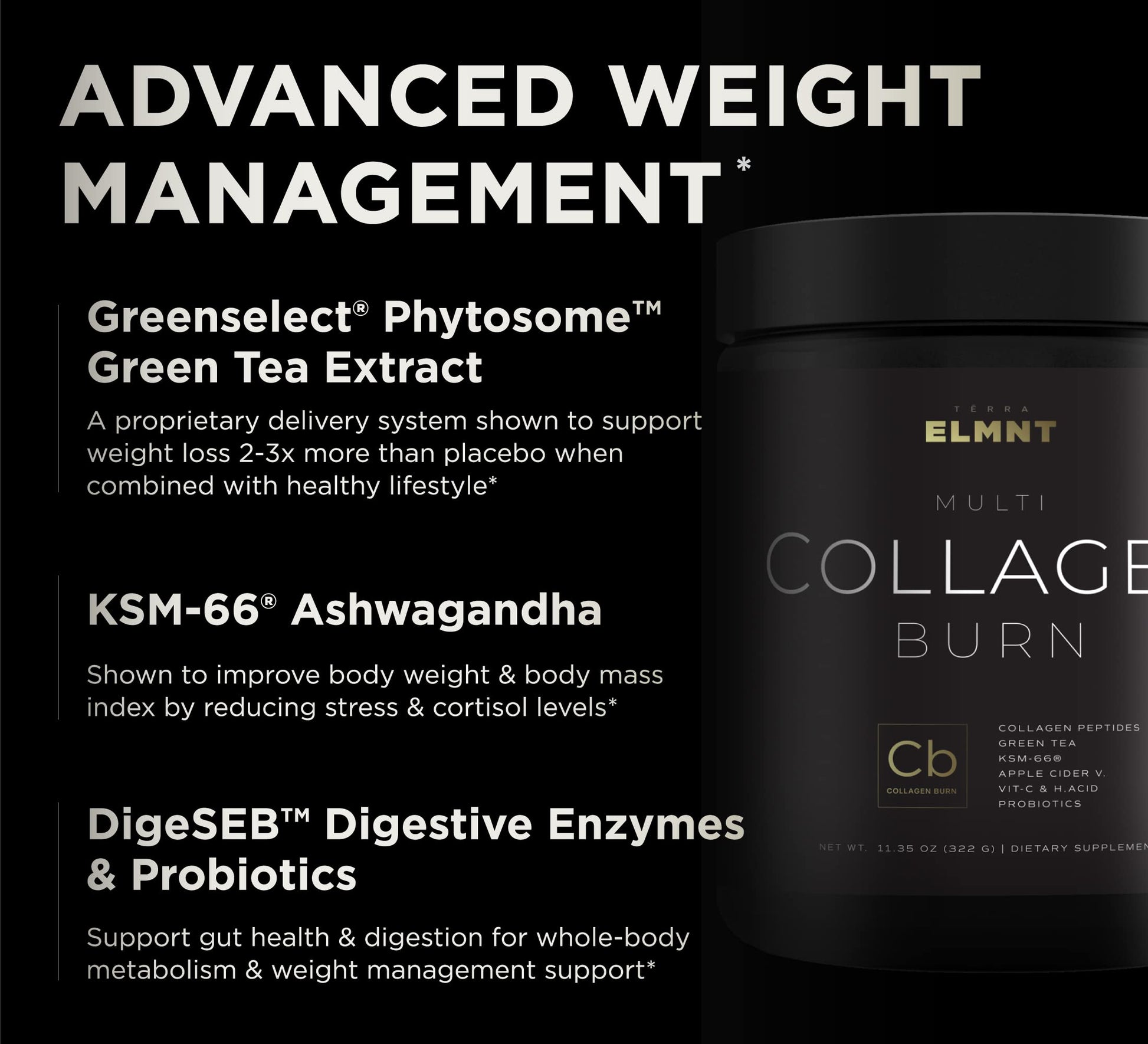 TERRA ELMNT Premium Chocolate Multi Collagen Powder for Women Weight Management TERRA ELMNT uk supplements