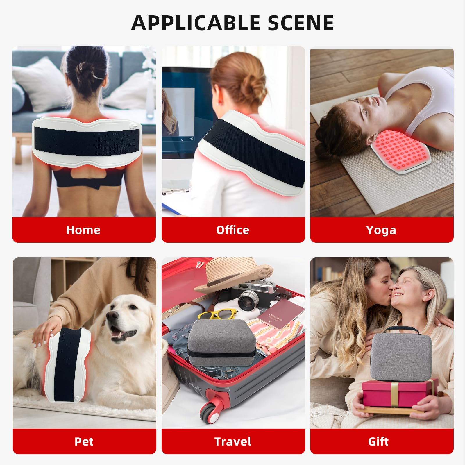 Toponechoice Red Light Therapy Belt, 450pcs 660nm 850nm 940nm, Infrared Light Therapy Toponechoice uk supplements