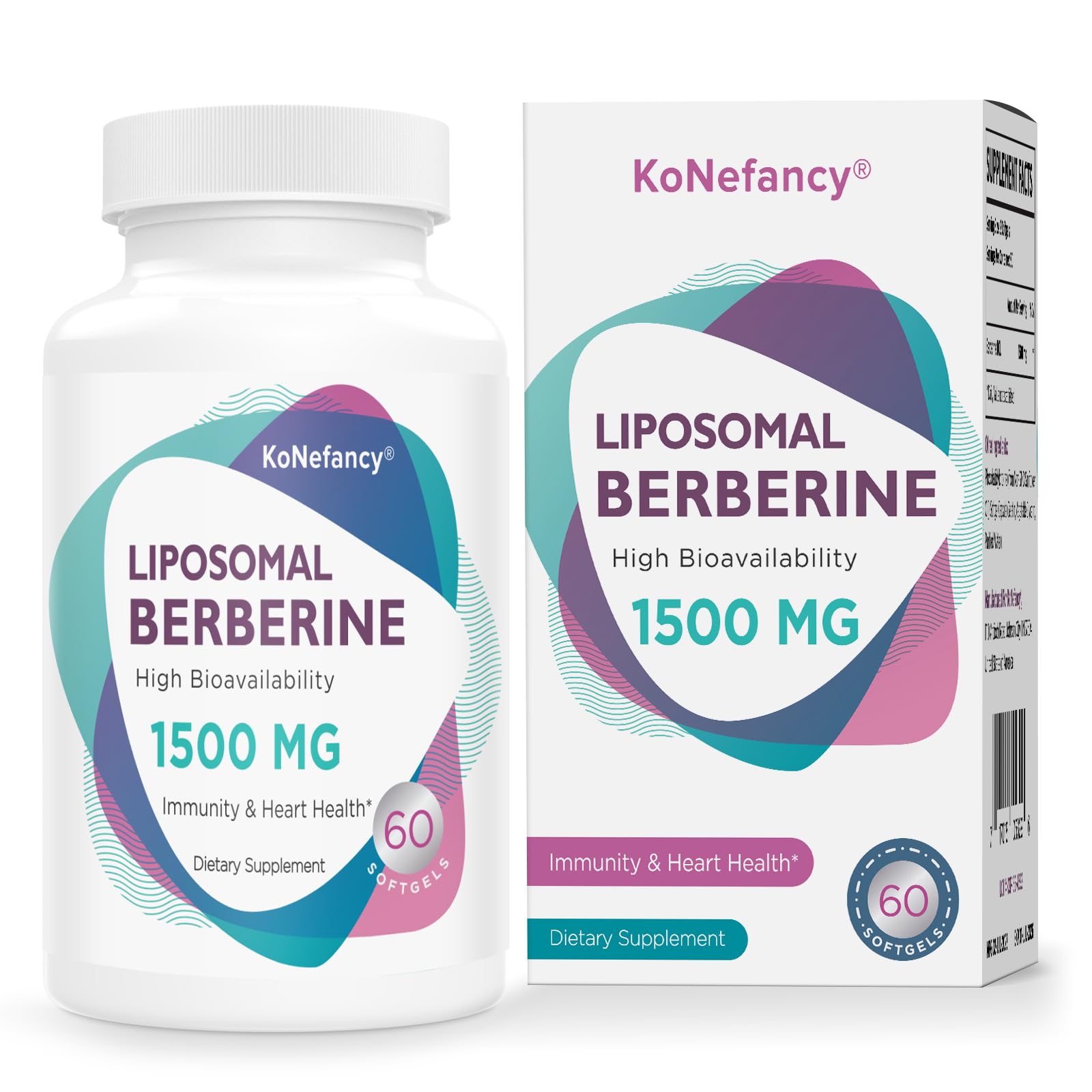Berberine HCL Supplement 1500mg - High Bioavailability Liposomal Berberine Capsules KoNefancy uk supplements
