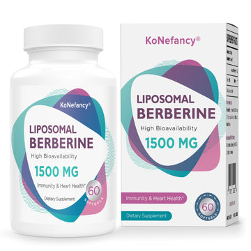 Berberine HCL Supplement 1500mg - High Bioavailability Liposomal Berberine Capsules KoNefancy uk supplements