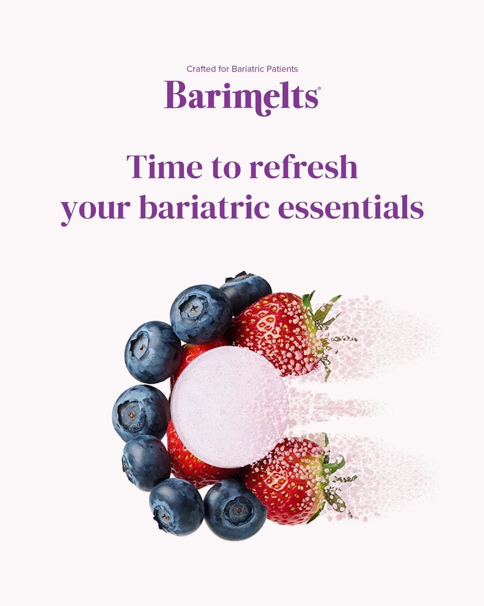 BariMelts Multivitamin, 60 Fast-Dissolving Tablets (1-Month Supply), Sugar-Free Bariatric Multivitamin for Women, Natural Fruit Flavor BariMelts uk supplements