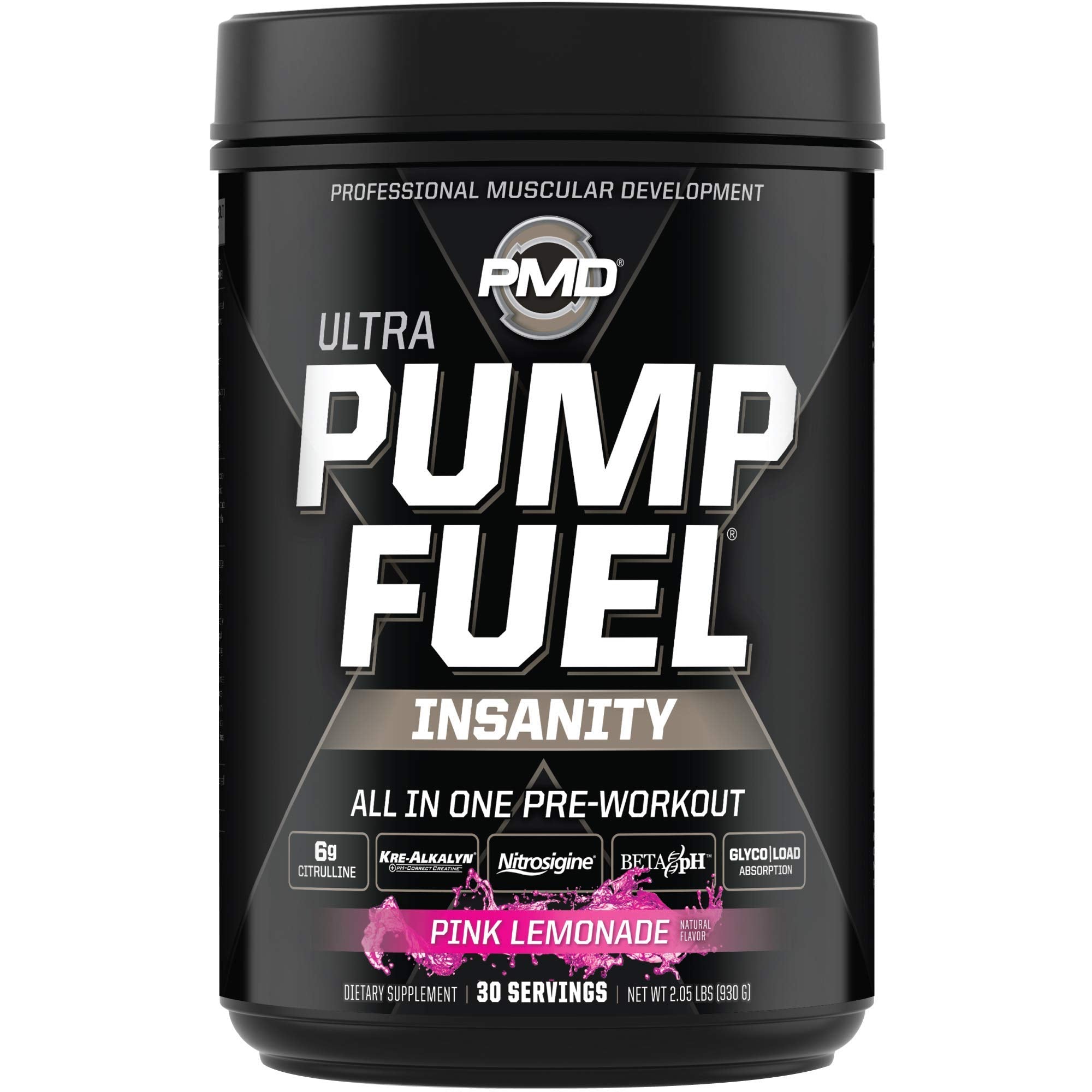PMD Sports Ultra Pump Fuel Insanity - Pre Workout – Pink Lemonade (30 Servings) Sports PMD uk supplements