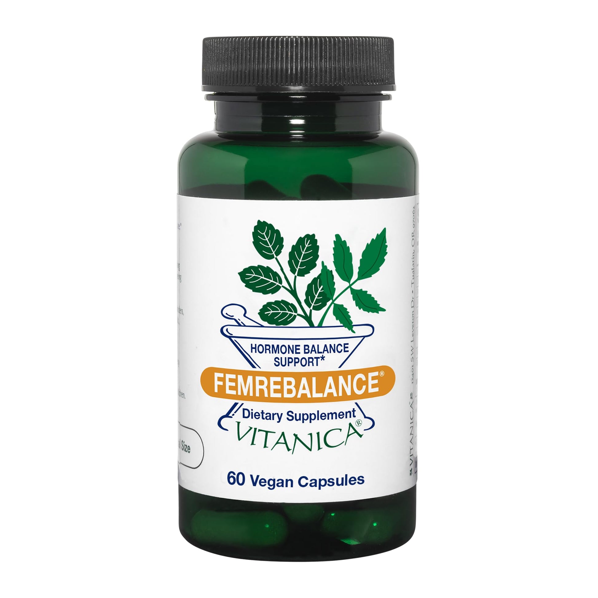 Vitanica FemRebalance, Hormone Balance Support for Women, Vegan, 60 Capsules Vitanica uk supplements