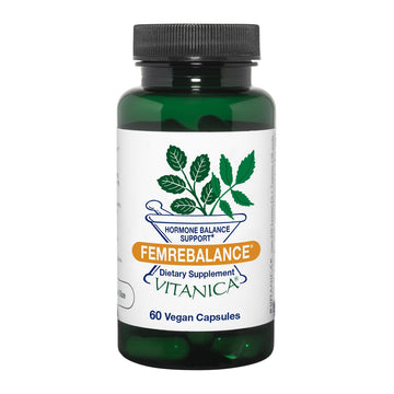 Vitanica FemRebalance, Hormone Balance Support for Women, Vegan, 60 Capsules Vitanica uk supplements